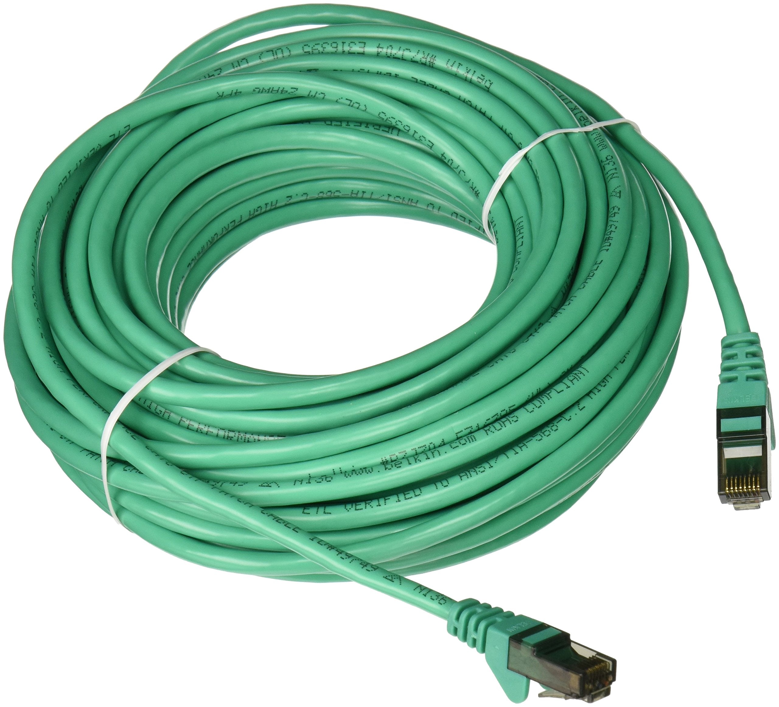 Belkin A3L980 50 Grn S Rj45M/Rj45M Cat6 Snagless Patch Cable (Green)