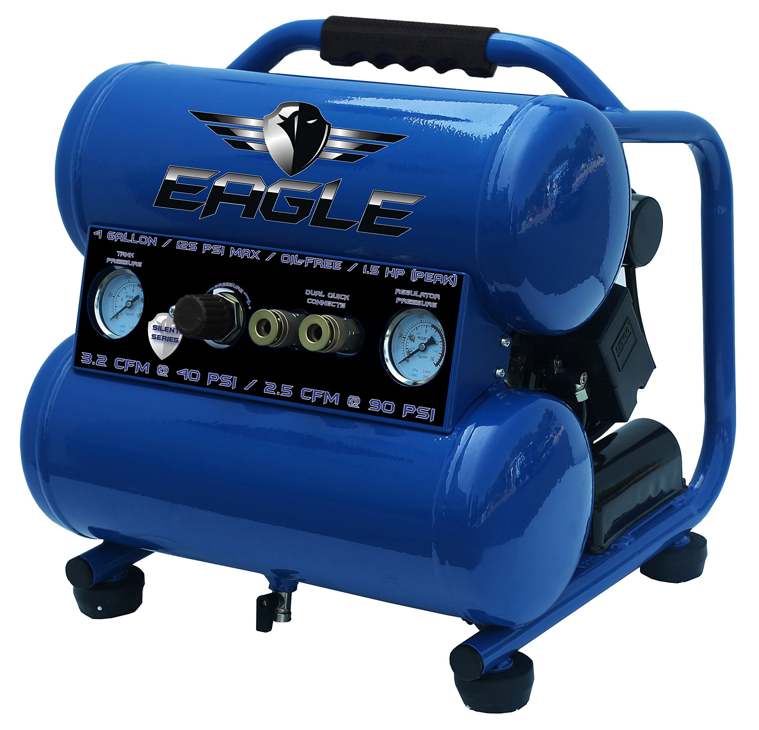 Eagle Silent Series, 1.5 HP, Electric, Oil Free Portable Air Compressor EA-4000
