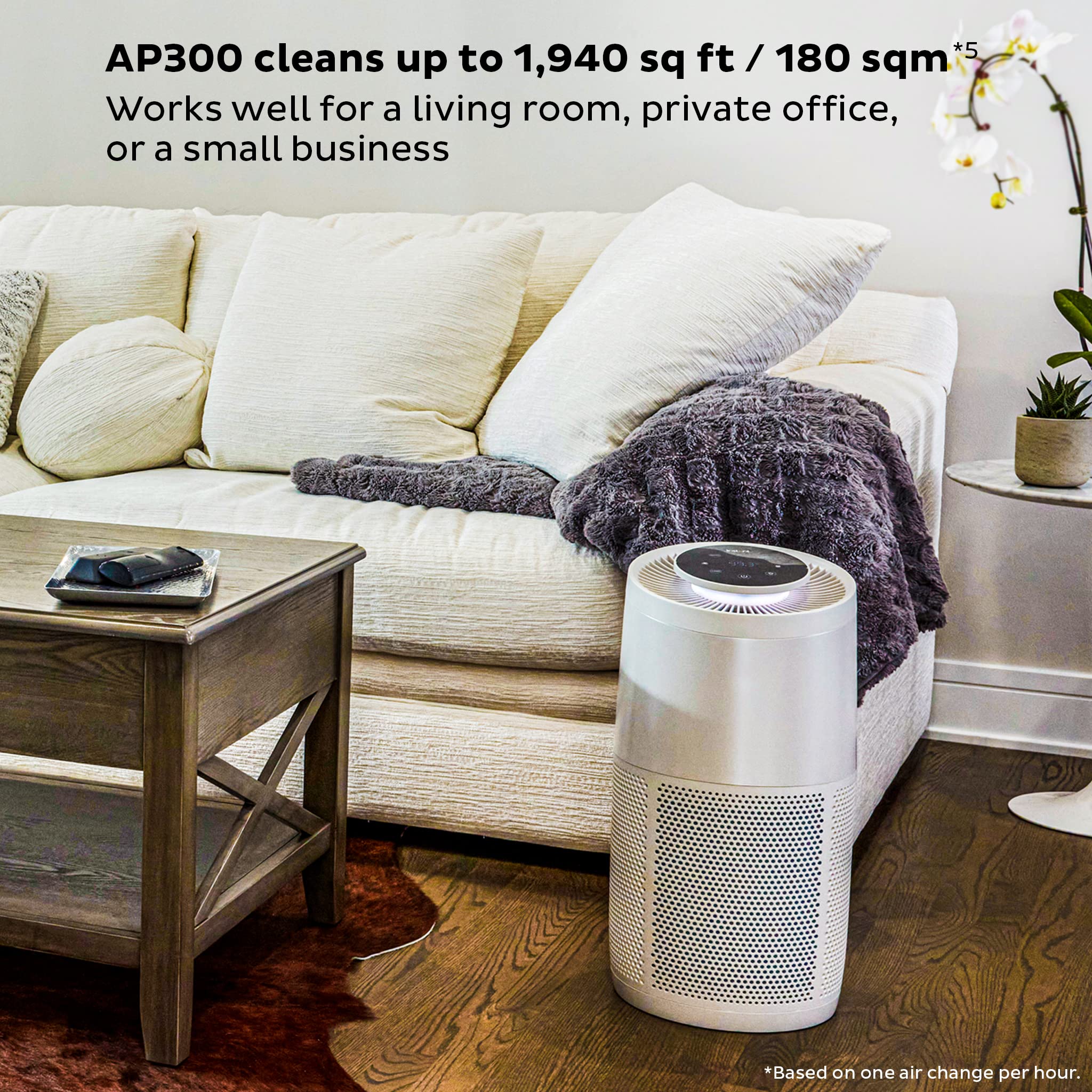 Instant Hepa Quiet Air Purifier, From The Makers Of Instant Pot With Plasma Ion Technology For Rooms Up To 1,940Ft2, Removes 99%