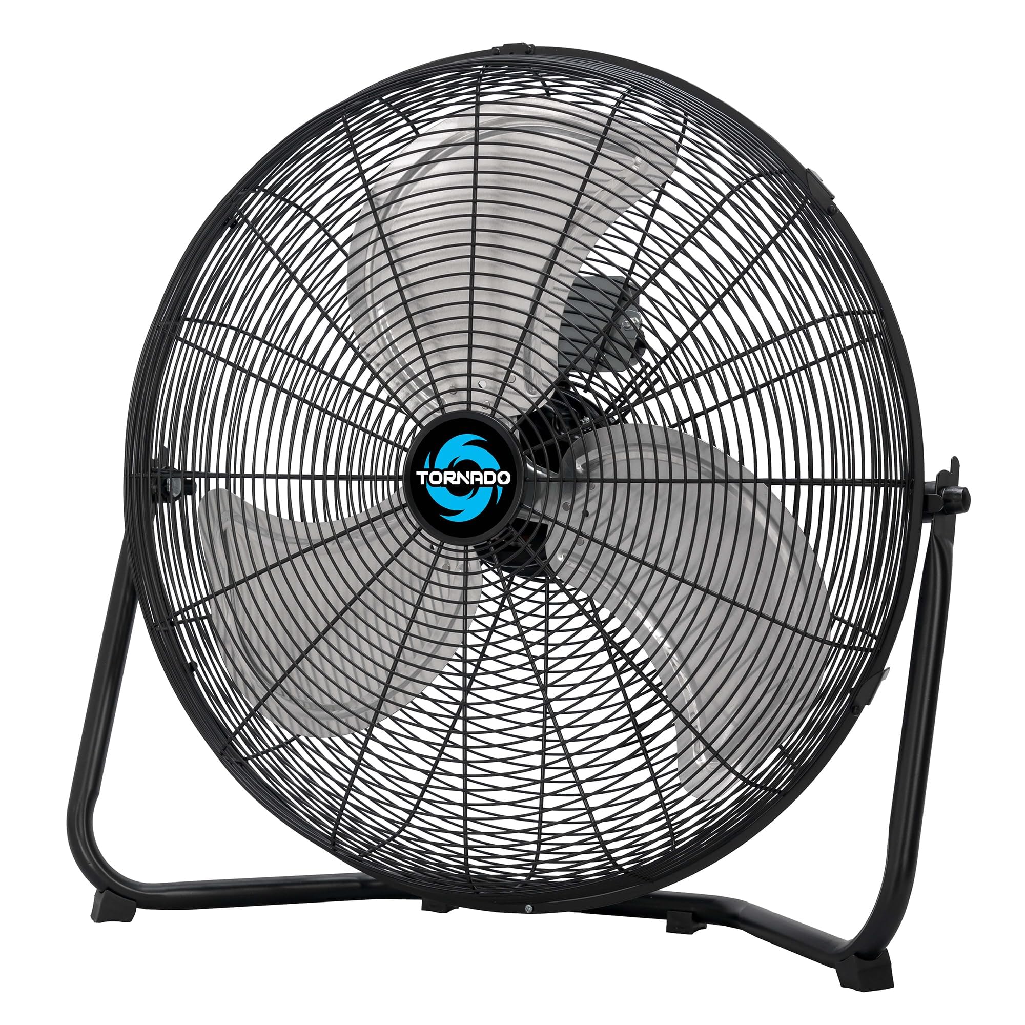 Tornado 20 Inch Industrial Metal Floor Fan, 3 Speed Powerful Cooling Floor Fans, Commercial And Residential Spaces, 120Tilt, 6.0