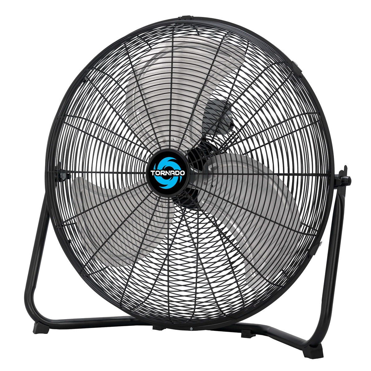 Tornado 20 Inch Industrial Metal Floor Fan, 3 Speed Powerful Cooling Floor Fans, Commercial And Residential Spaces, 120Tilt, 6.0