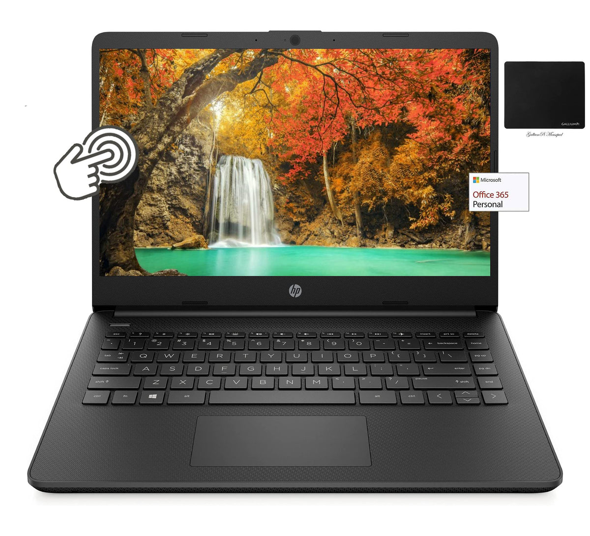 Hp 14'' Touchscreen Laptop, Amd Dual-Core 3020E, 8Gb Ram, 192Gb Storage(64Gb Emmc+128Gb Ssd), 1Yr Office, Win 10 Bundle With Gal