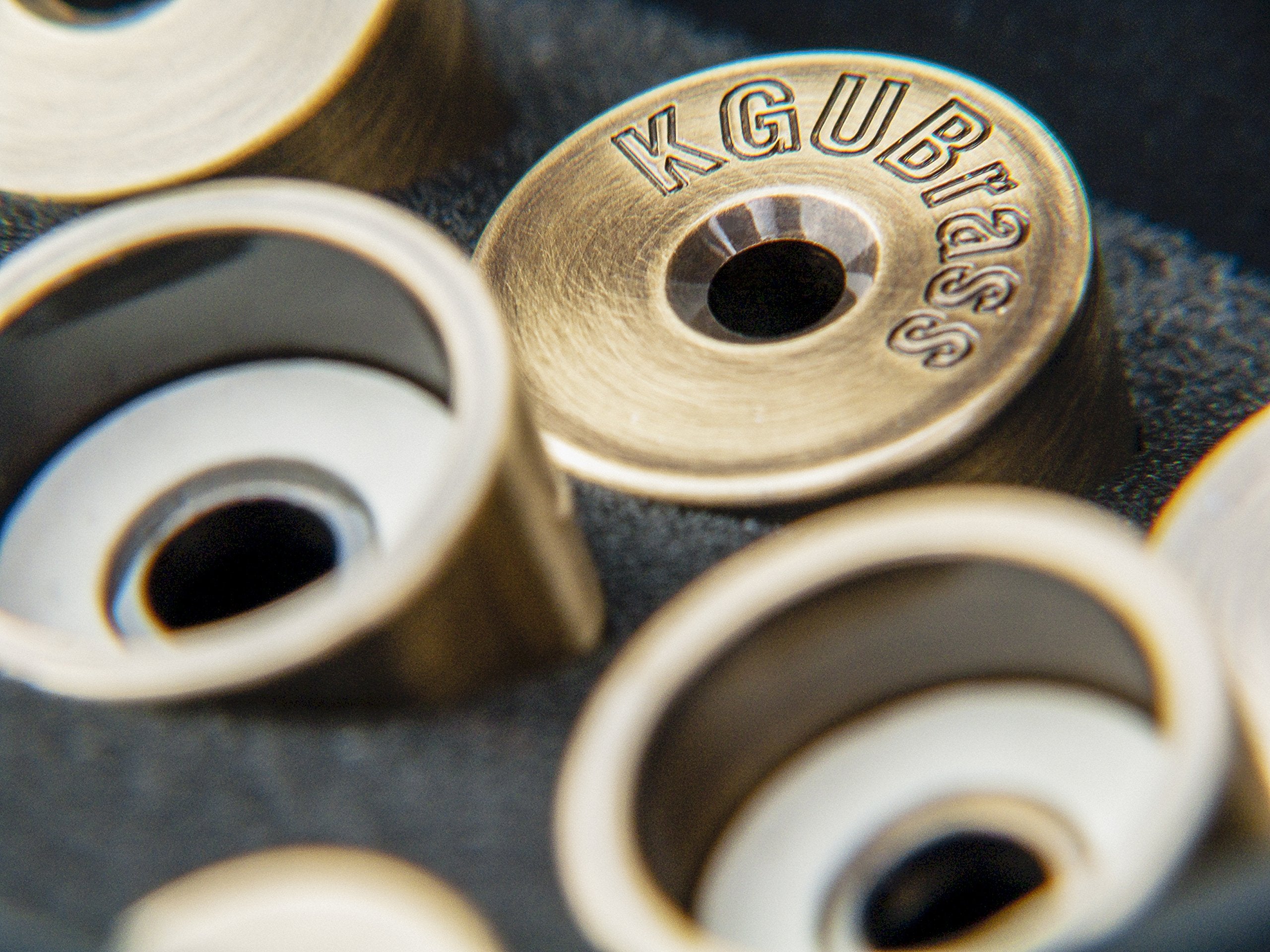 Trumpet Trim Kit For Improving The Sound. For All Bach Stradivarius Trumpet. Custom Made Kgubrass (Heavy, Antique Bronze Lacquer