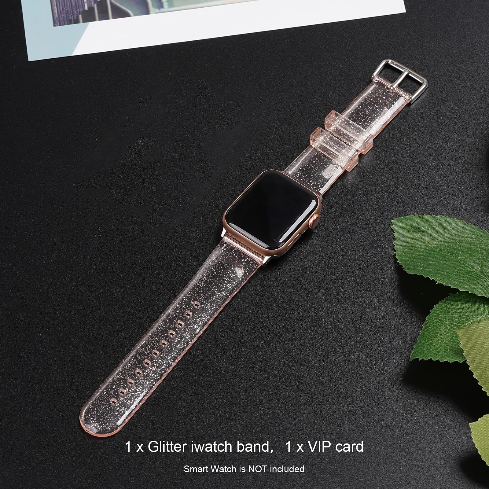 Iiteeology Compatible With Apple Watch Band 42Mm 44Mm 45Mm 49Mm, Women Glitter Silicone Sports Iwatch Band For Iwatch Ultra 2/Se