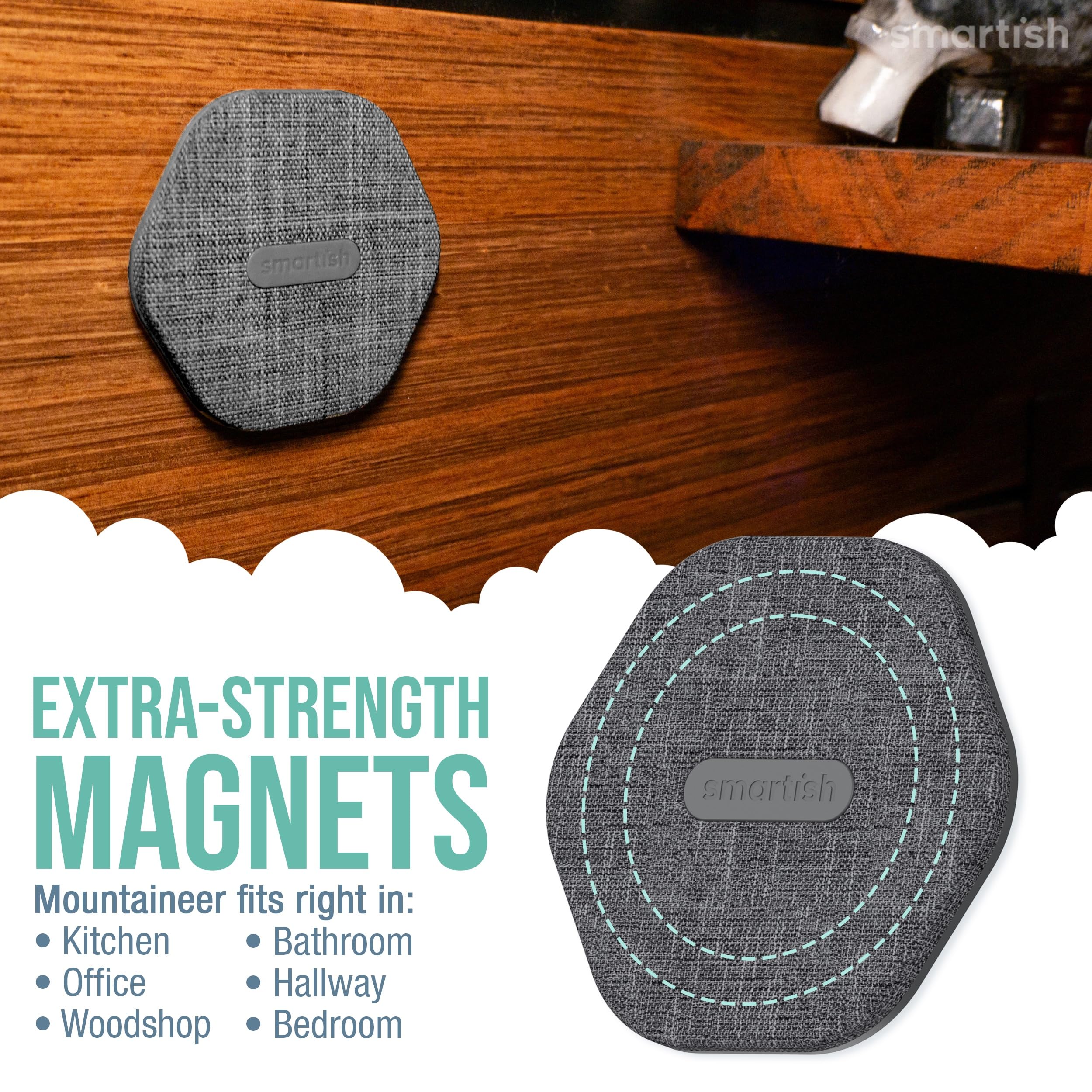 Smartish Magsafe Wall Mount - Mountaineer - Compatible With Apple Iphone 16/15/14/13/12 - Magnetic Stick On Adhesive Phone Holde