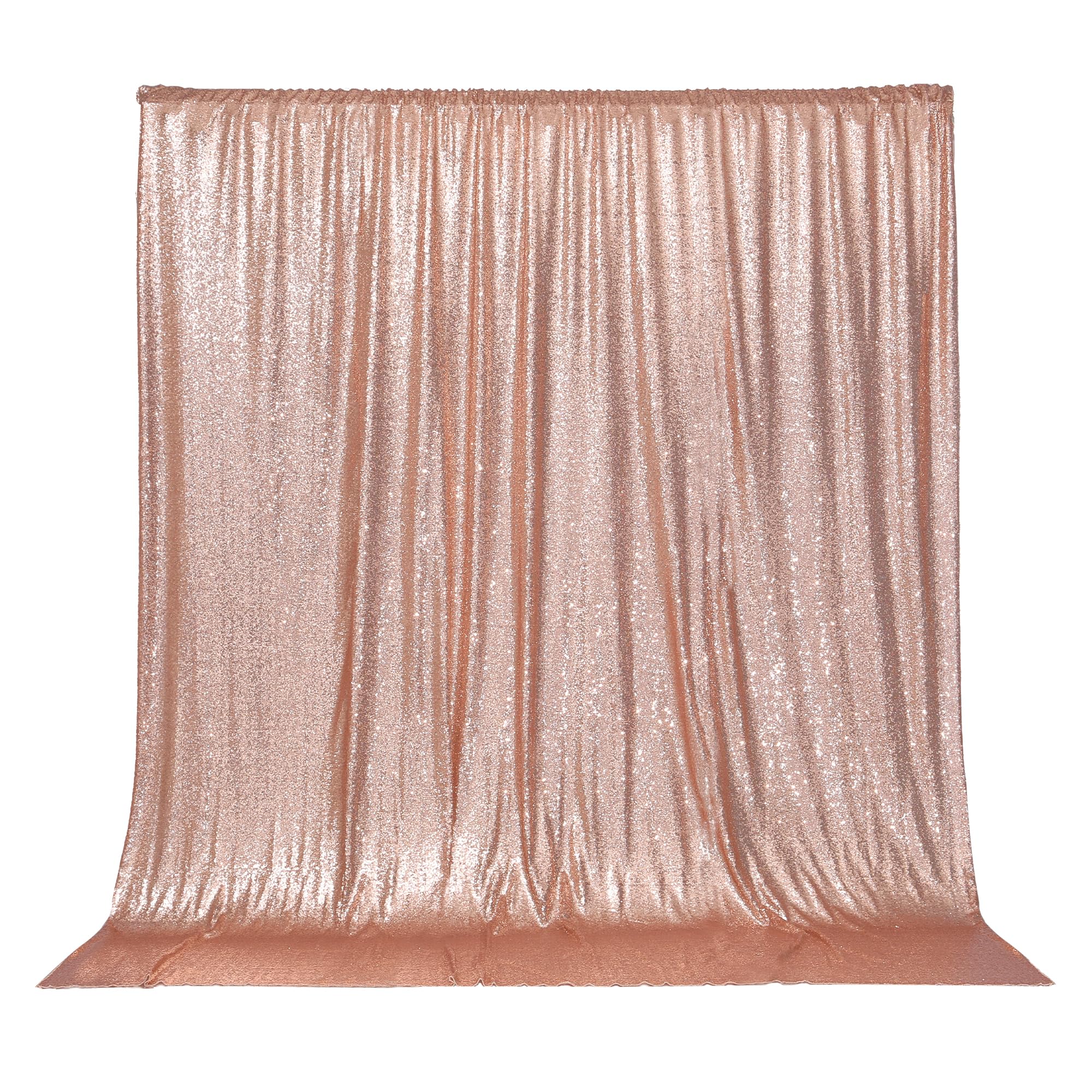 Partydelight Rose Gold Sequin Backdrop Photography Curtain Special Events Party 6Ftx6 Ft