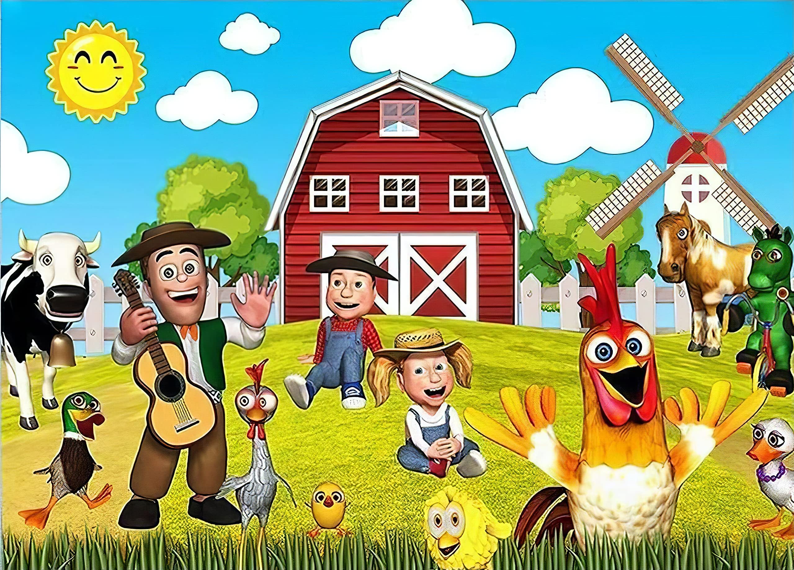 Theme Party Backdrops Farm Baby Birthday Party Baby Shower Kids Birthday Party Decoration Photography Background Props