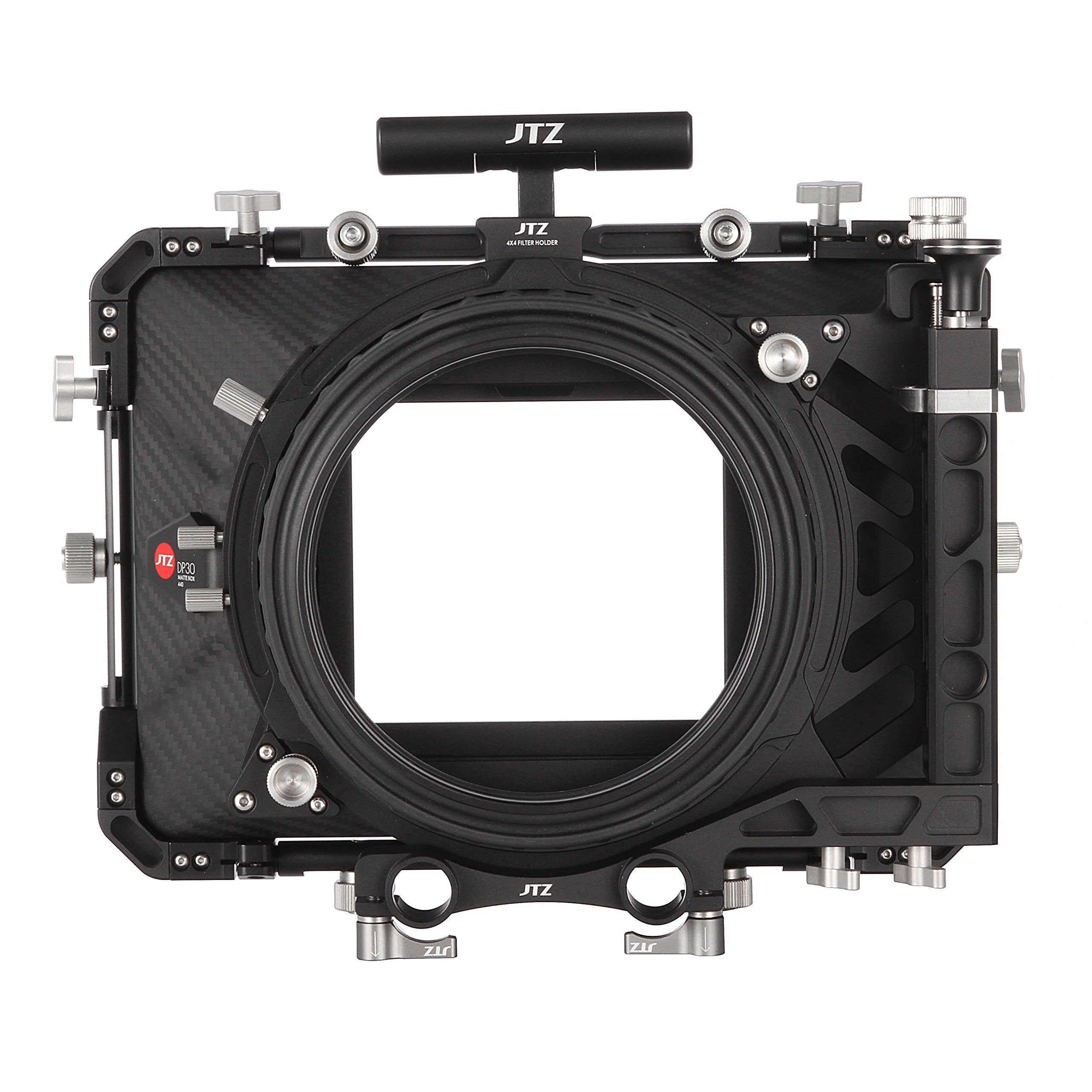 Jtz Dp30 Cine Lens Carbon Fiber 4X4 Swing-Away Matte Box With 15Mm/19Mm Rod Rail Rig For Sony Fs5 Fs7 Arri Red Canon C100 C200 C