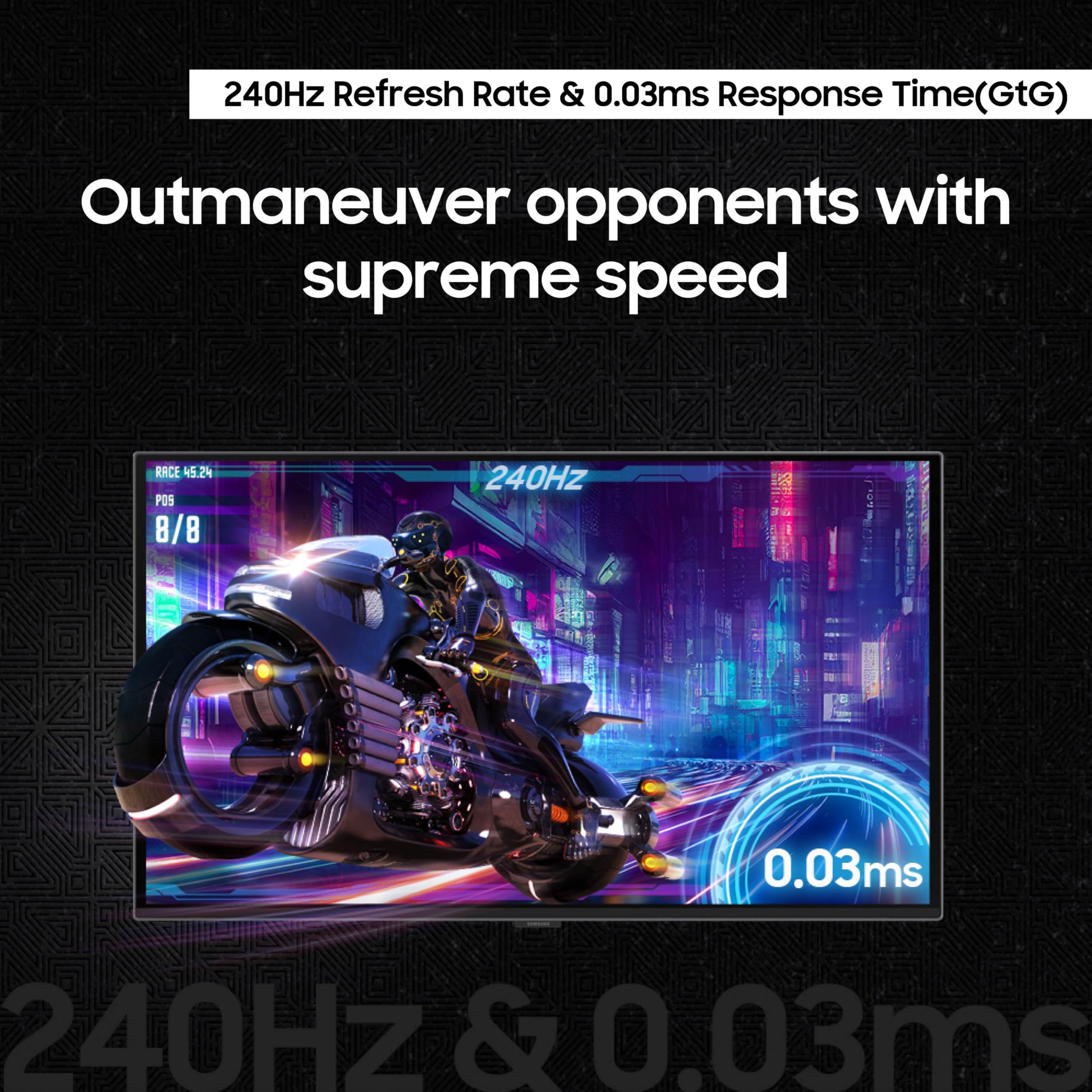 Samsung 27    Odyssey Oled G6 (G61Sd) Qhd & Qd-Oled 240Hz 0.03Ms Freesync Premium Pro Gaming Monitor With Sleek Metal Design, 3