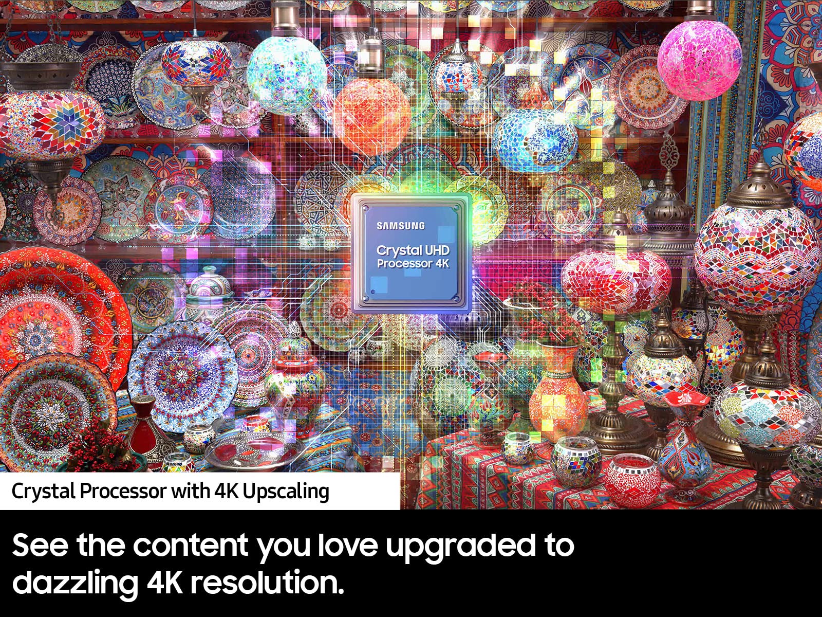 Samsung 85 Inch Class Crystal Uhd 4K Cu8000 Series Purcolor, Object Tracking Sound Lite, Q Symphony, Motion Xcelerator, Ultra Sl