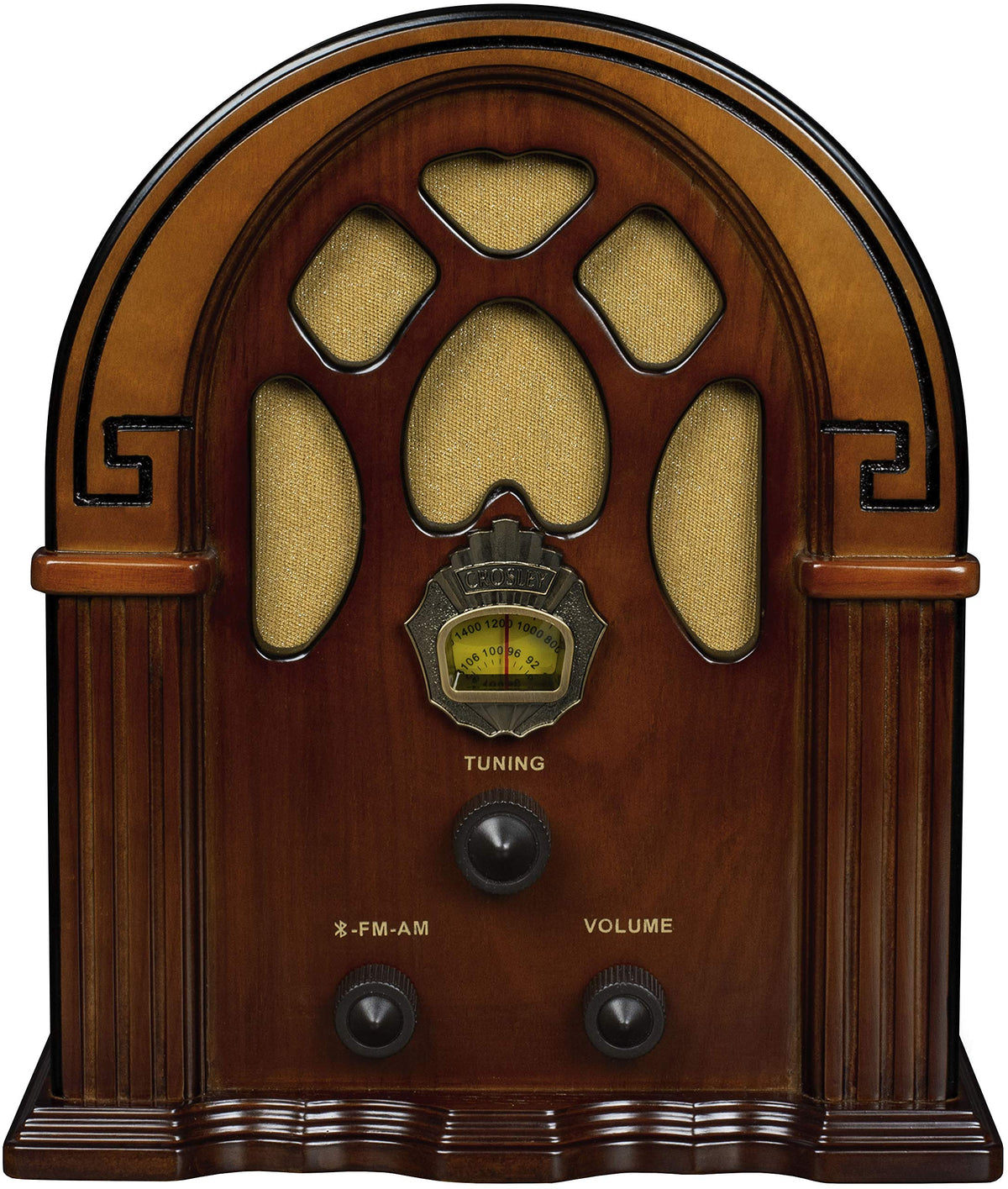 Crosley Cr31D Wa Companion Retro Am/Fm Tabletop Radio With Bluetooth Receiver, Walnut