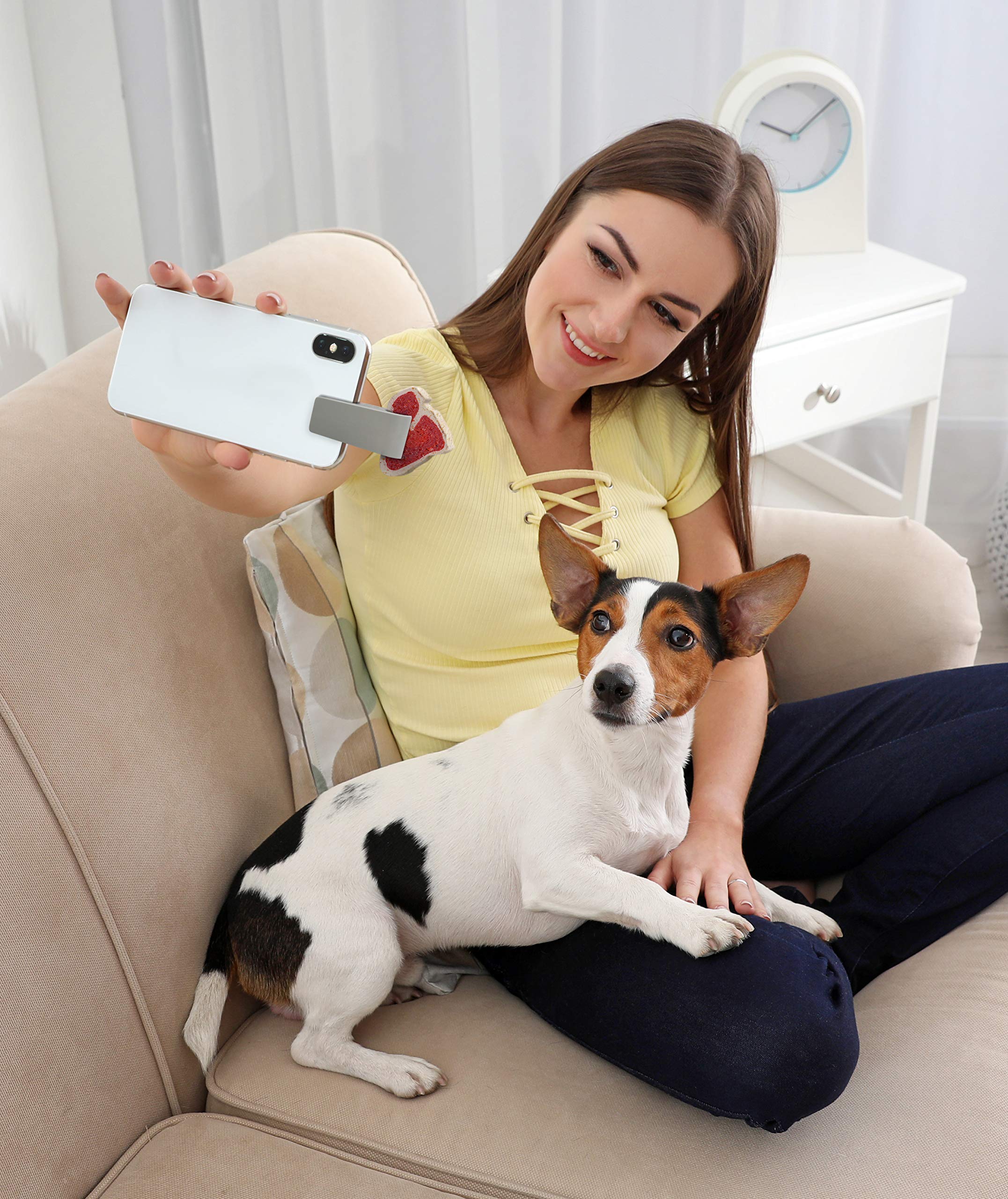 Genuine Fred Howligans Woofie   Pet Selfie Cell Phone Tool, Grey