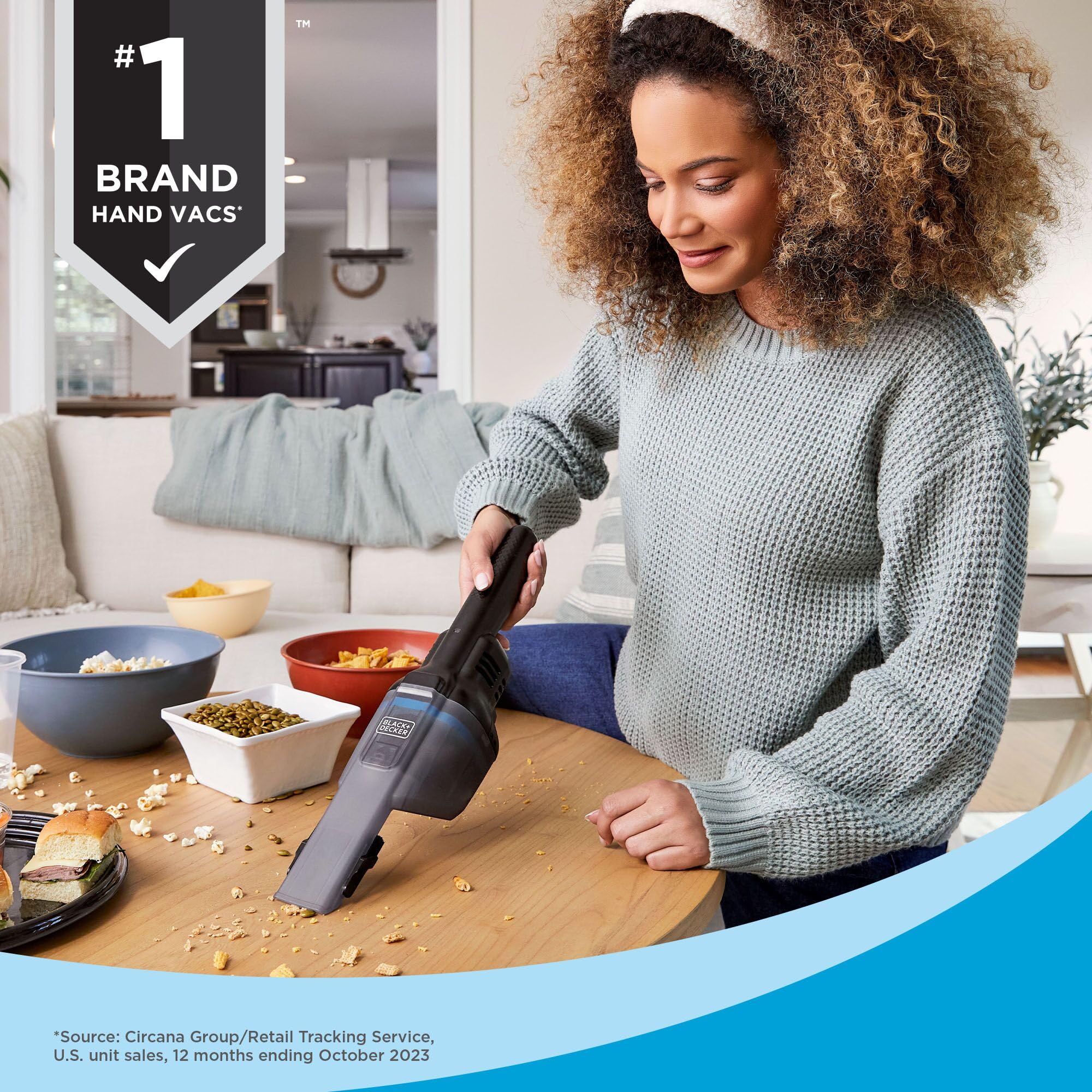 Black+Decker Dustbuster Blast Cordless Handheld Vacuum, Home And Car Vacuum (Hnvd220J00)