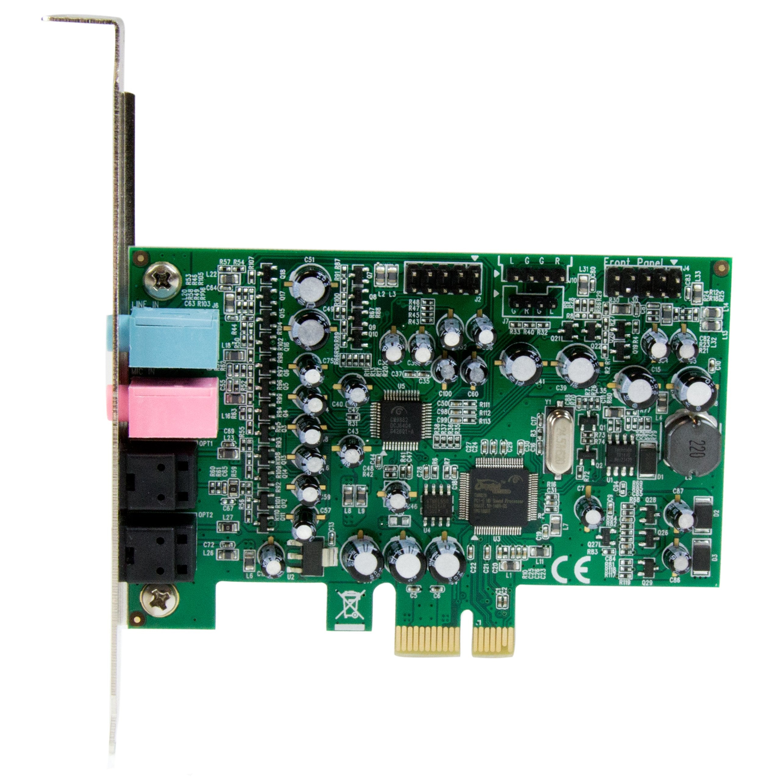 Startech.Com 7.1 Channel Sound Card   Pci Express   24 Bit   192Khz   Spdif Digital Optical And 3.5Mm Analog Audio (Pexsound7Ch)