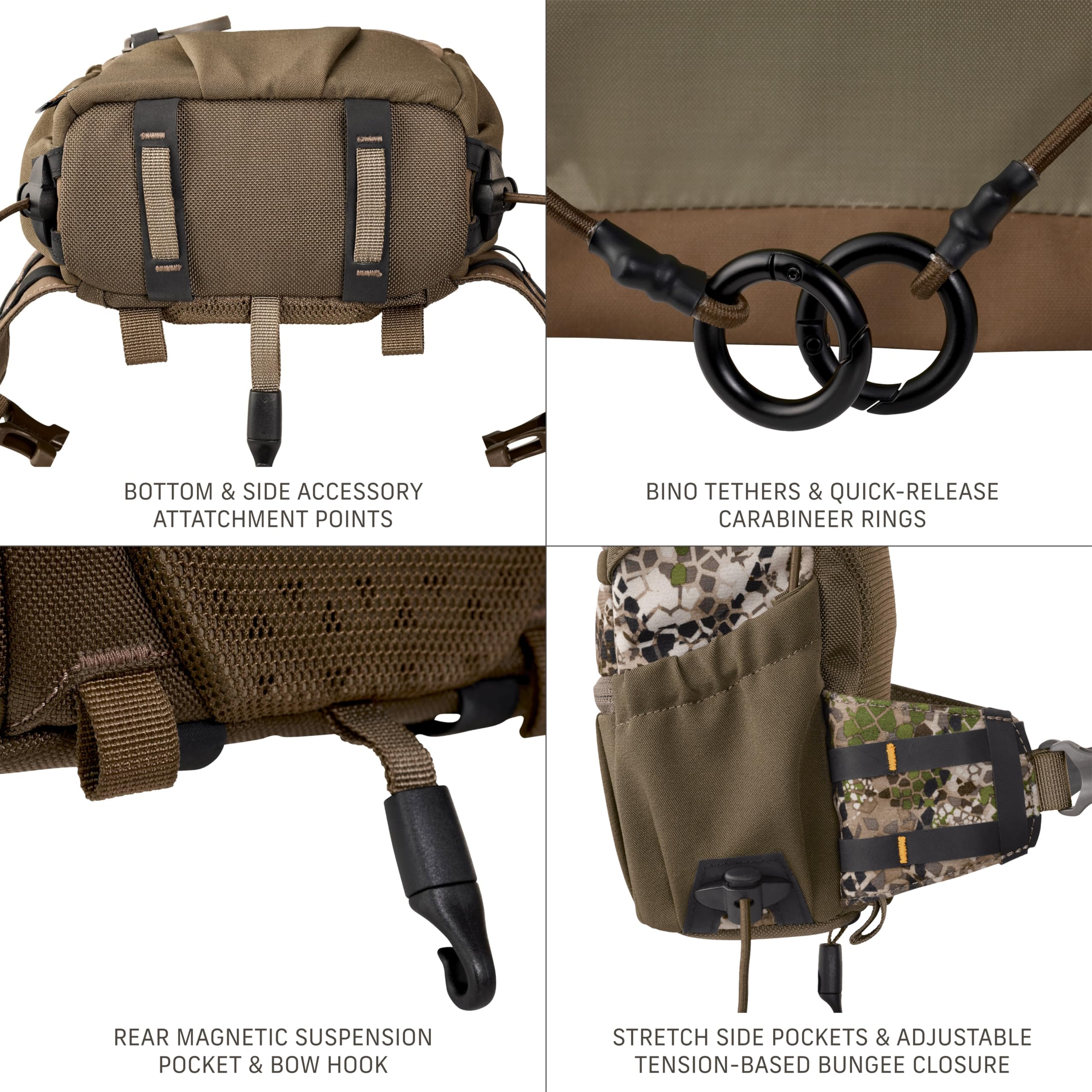 Badlands Bino Ez | Modular Binocular Harness System For Optimal Performance And Durability, Approach, Medium