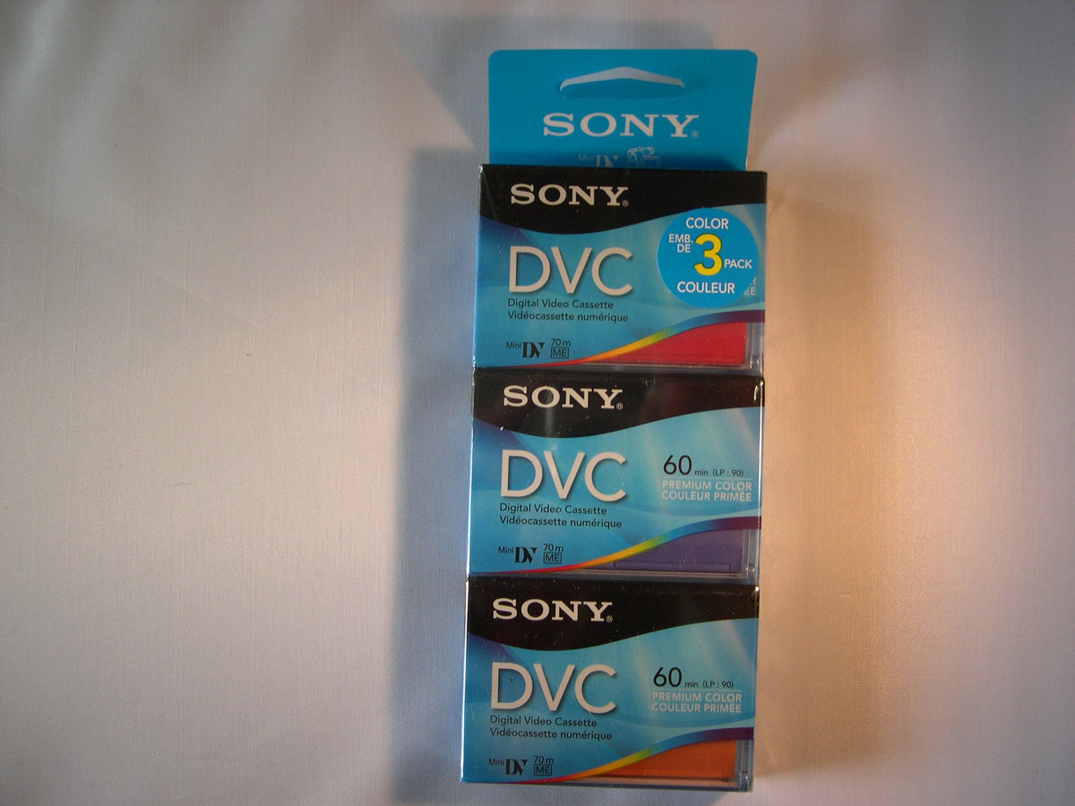 Sony DVM60PRRX/3 Premium Grade Color miniDV Videocassette