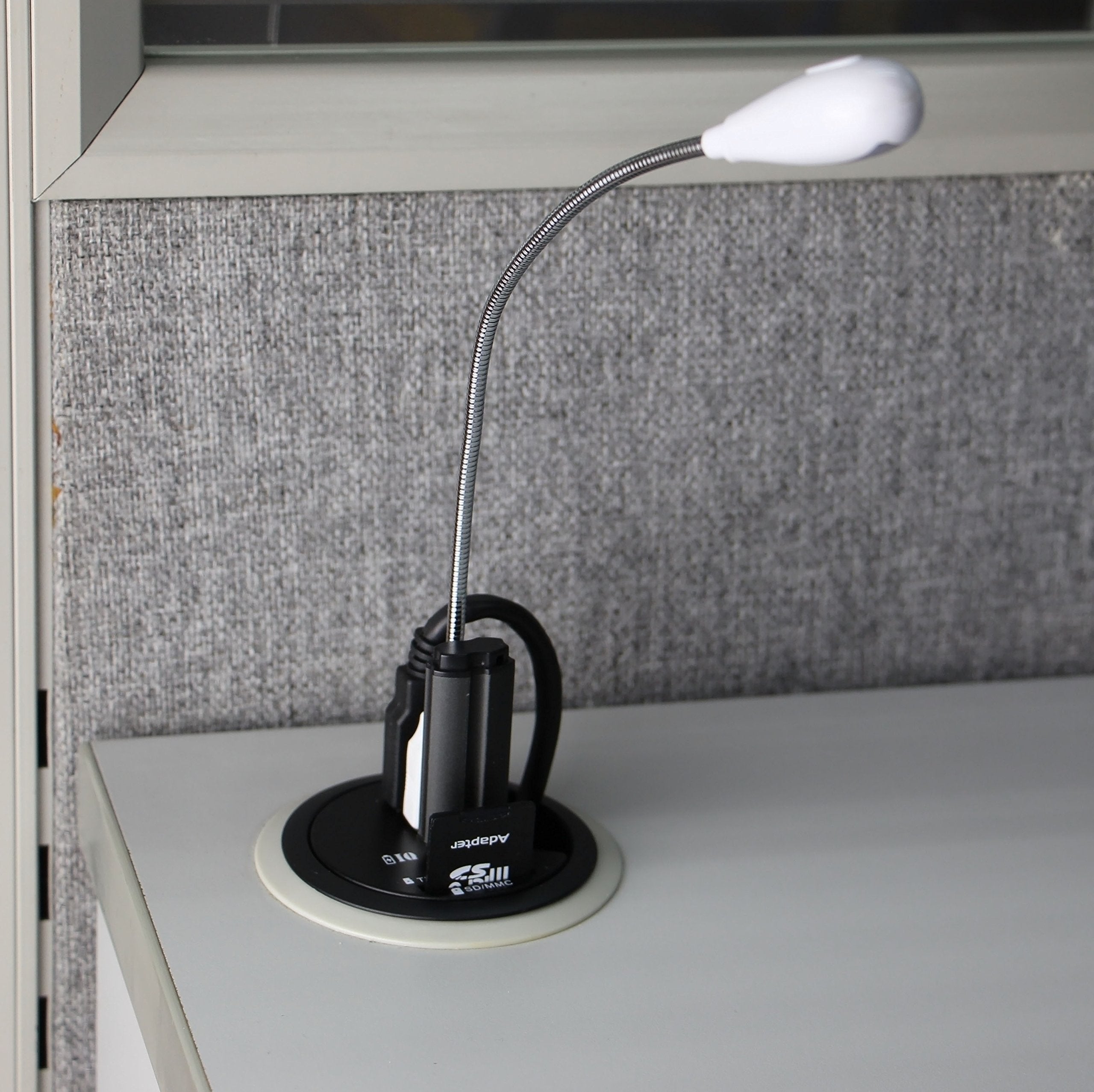 Sedna   2.5'' Grommet Hole   In Desk   Usb 3.1 Gen I 3 Port Hub/Bc 1.2 Usb Charger With Sd Card Reader