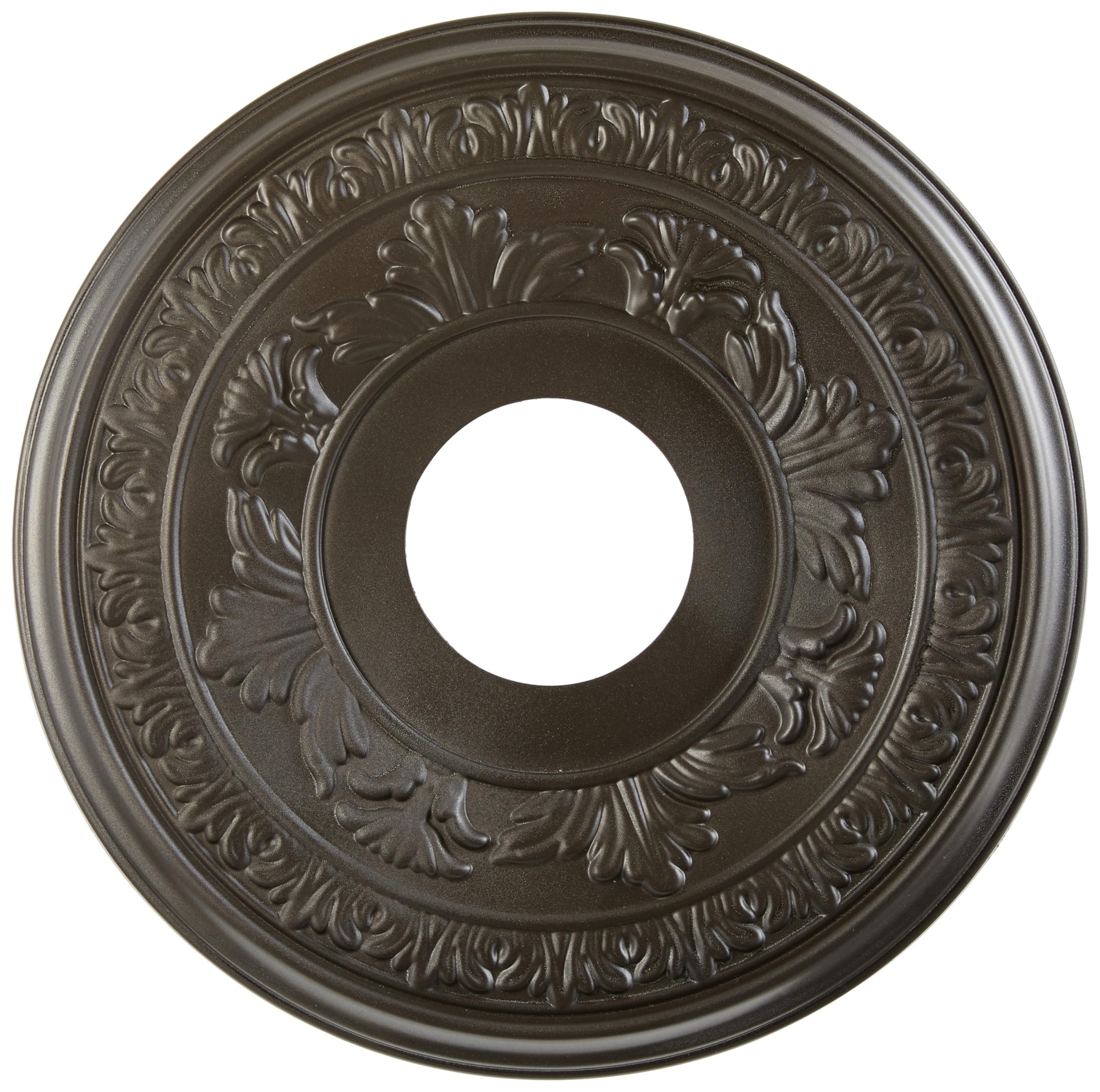 Ekena Millwork Cmp13Babdb Baltimore Thermoformed Pvc Ceiling Medallion (Fits Canopies Up To 5 1/4''), 13''Od, Bright Coat Dark B