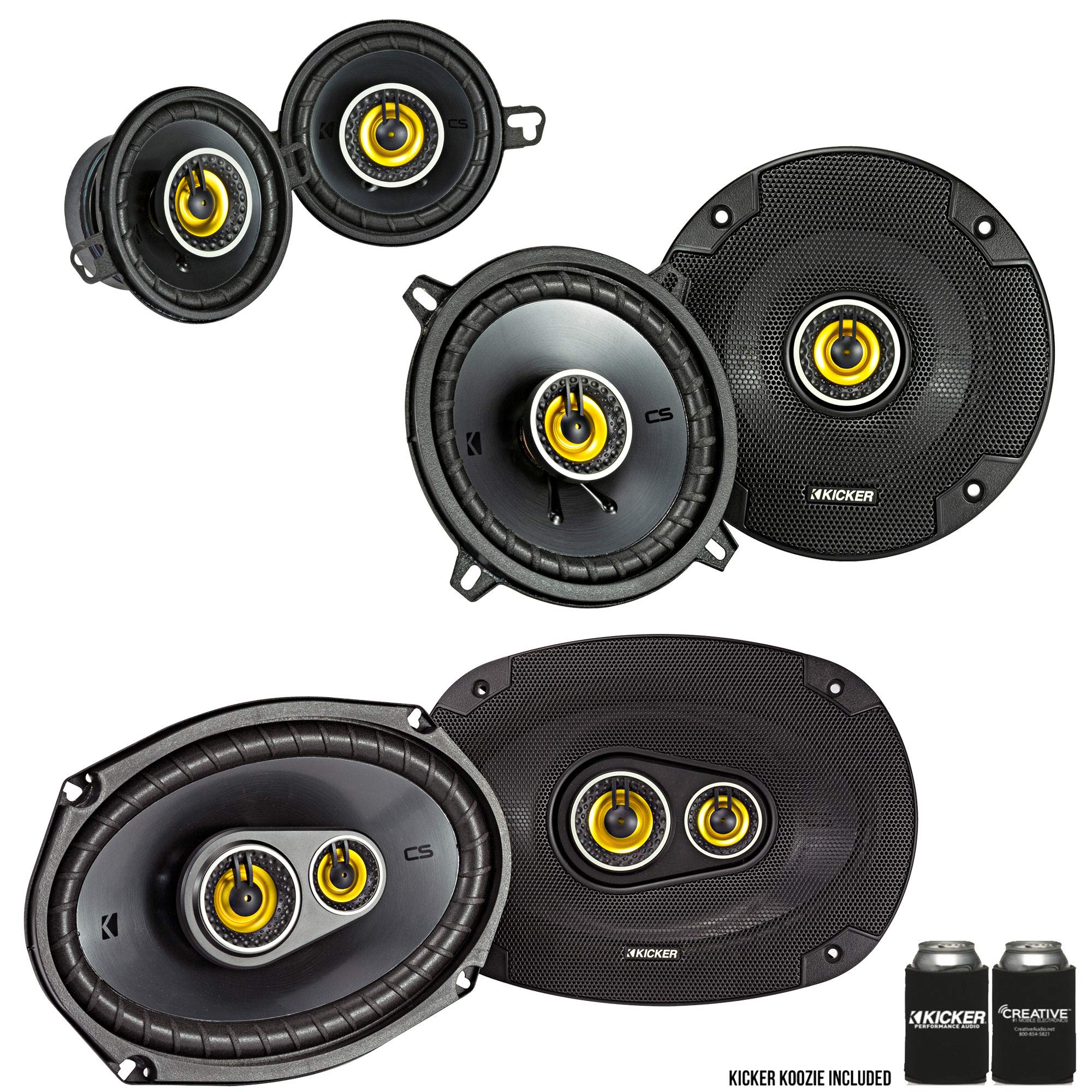 Kicker For Dodge Ram Truck 2002 2011 Speaker Bundle   Cs 6X9 3 Way Speakers, Cs 5.25'' Speakers, And Cs 3.5'' Speakers