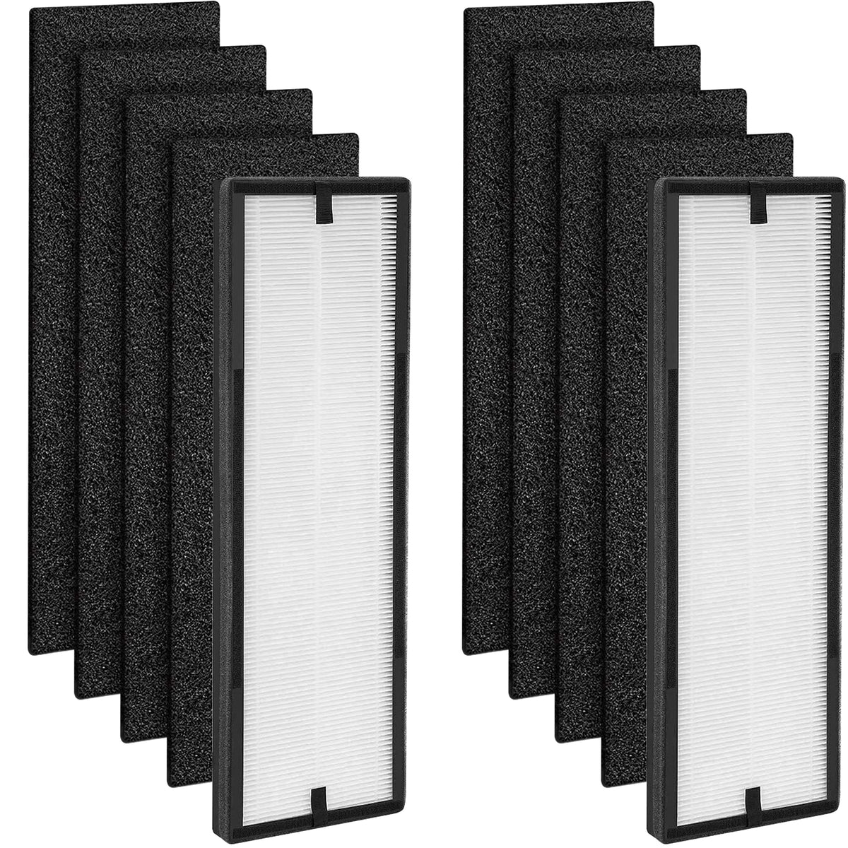Fette Filter   Air Purifier Filter Hepa Filter & Activated Carbon Replacement Filters Compatible With Eureka Nea120 Air Purifier