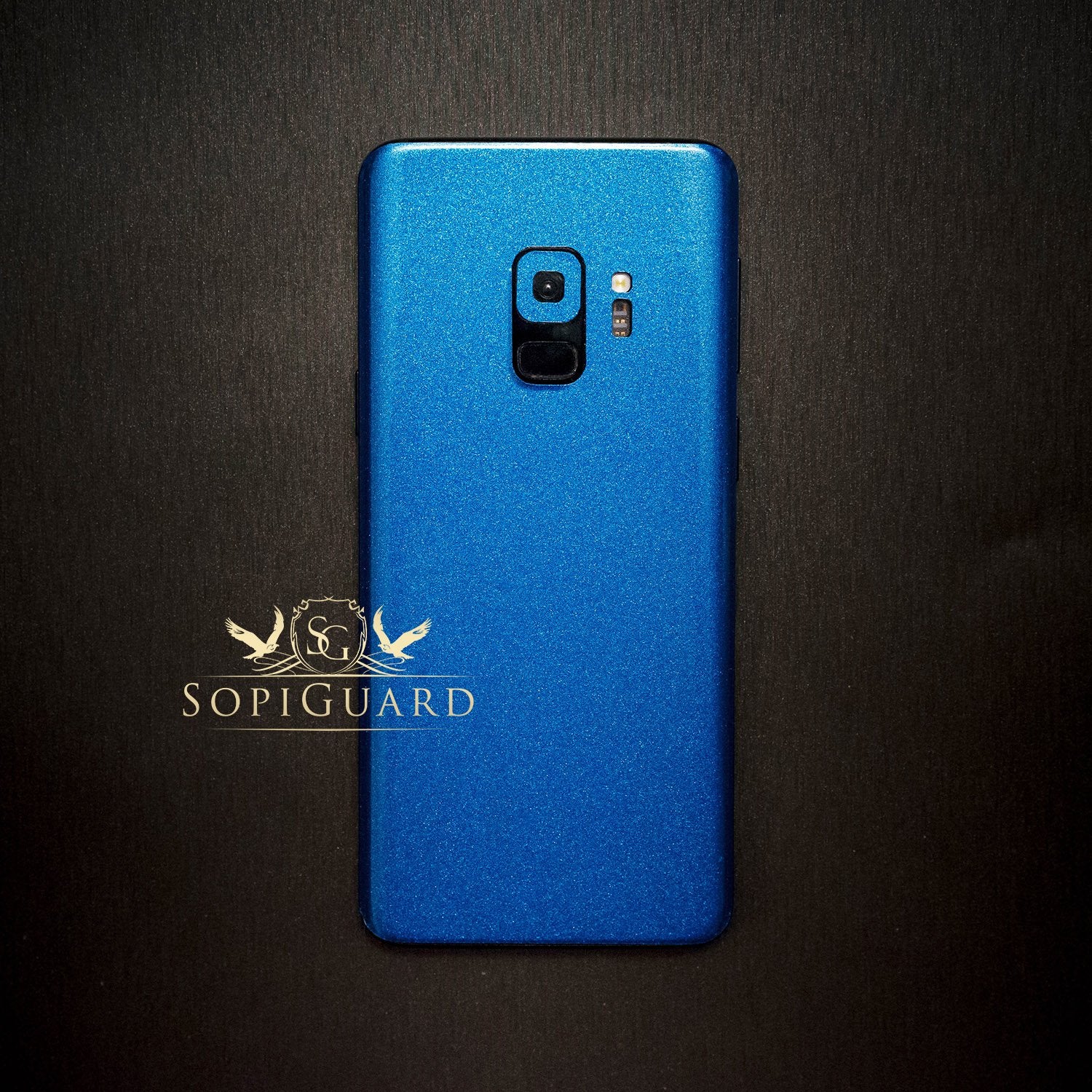 Sopiguard Sticker For Surface Duo Phone Edge To Edge Precision Vinyl Skin Wrap (Gloss Blue)