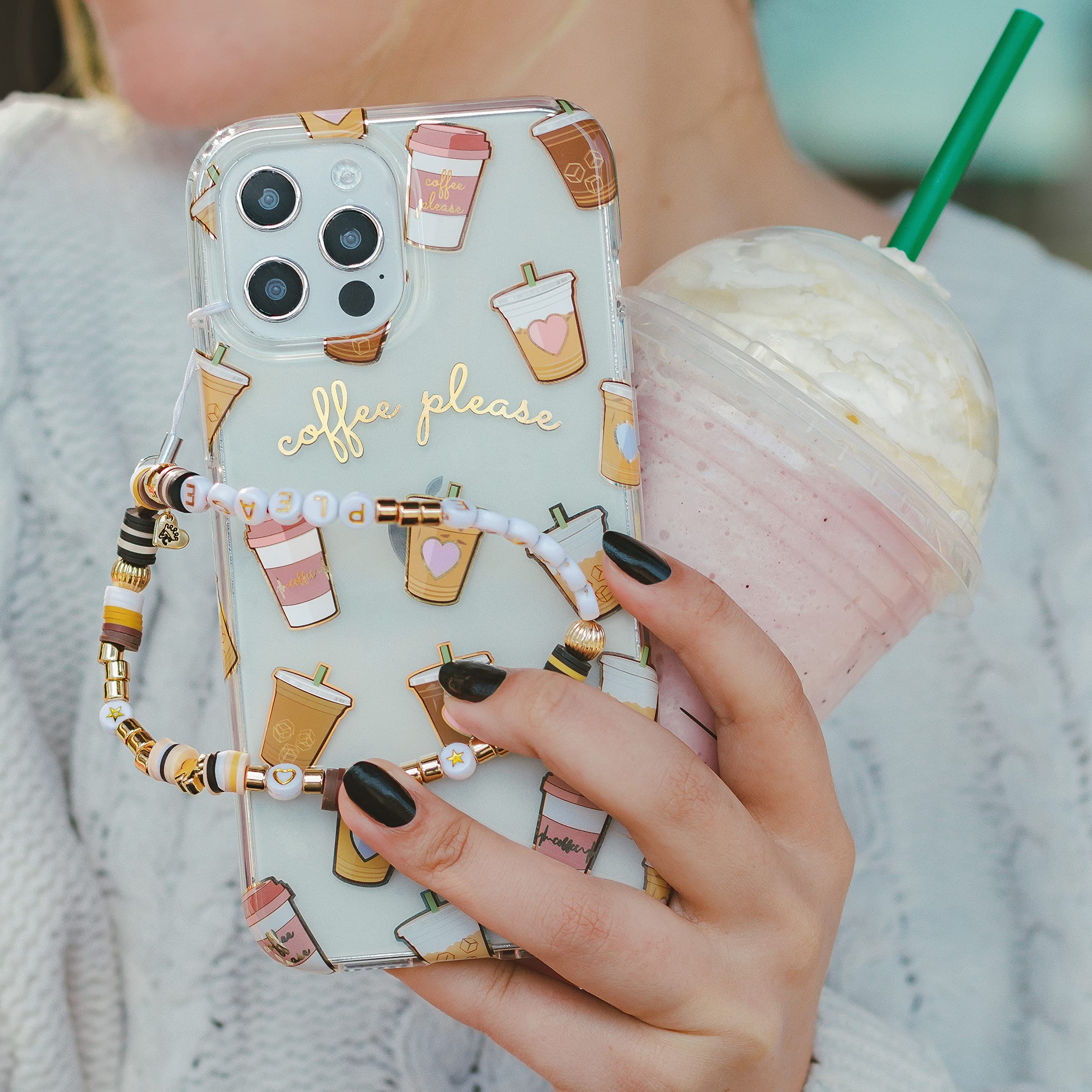 Velvet Caviar Clear Case iPhone 12 Pro Max 8ft Drop Tested Coffee