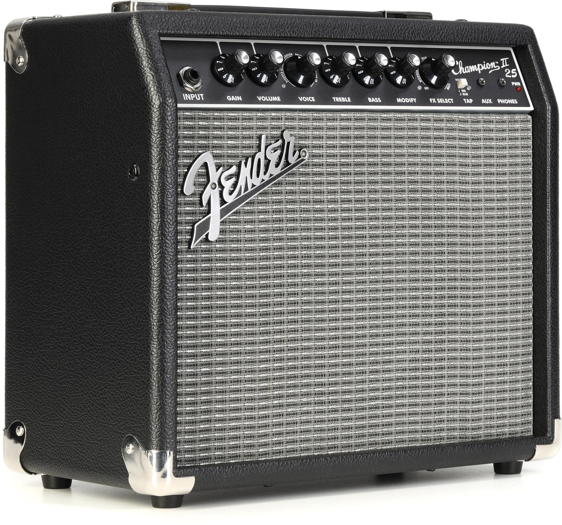Fender Champion Ii 25 Guitar Amp, 25 Watts, With 2 Year Warranty, Features 12 Built In Effects Models