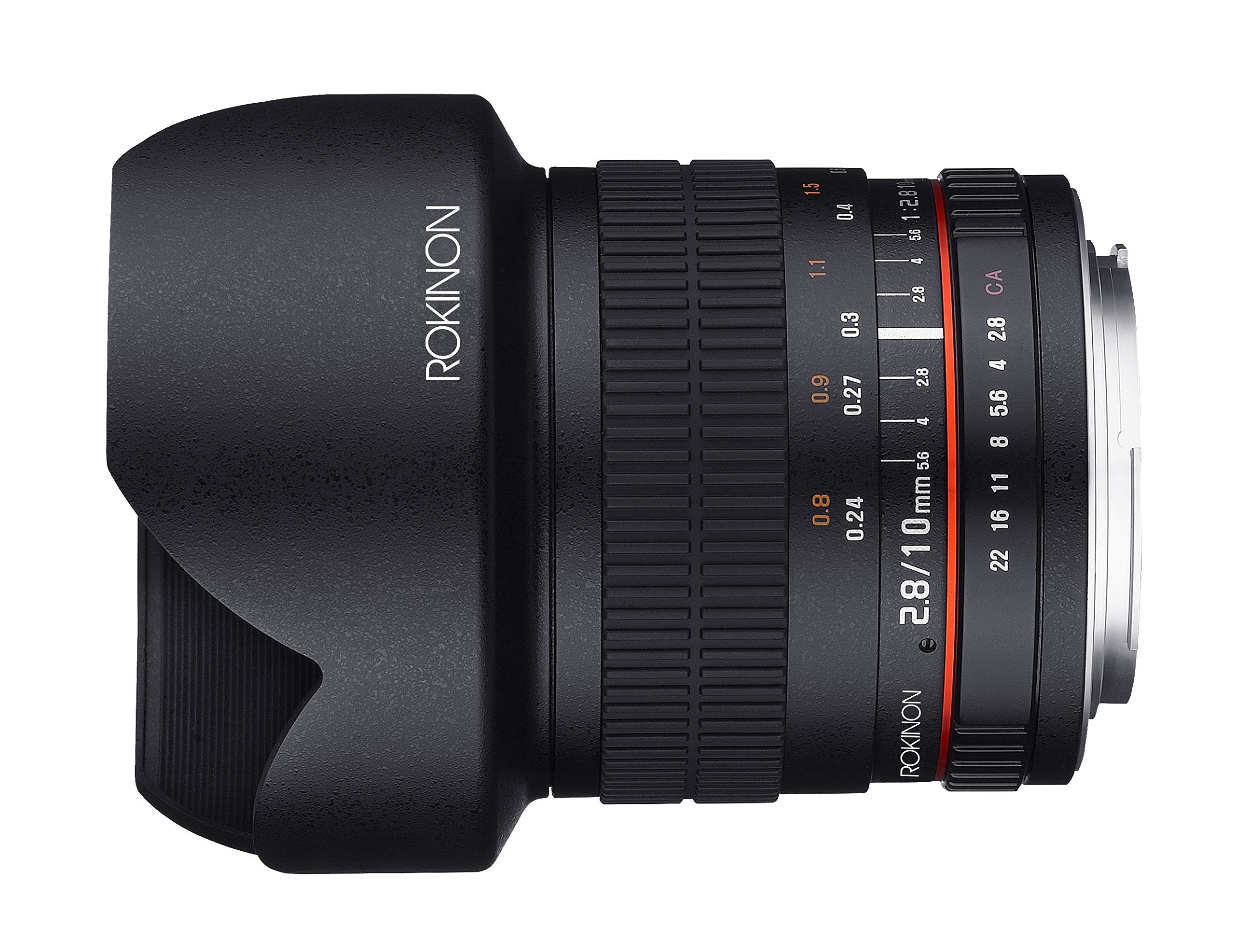 Rokinon 10Mm F2.8 Ed As Ncs Cs Ultra Wide Angle Lens For Fuji X Mount Digital Cameras (10M-Fx)