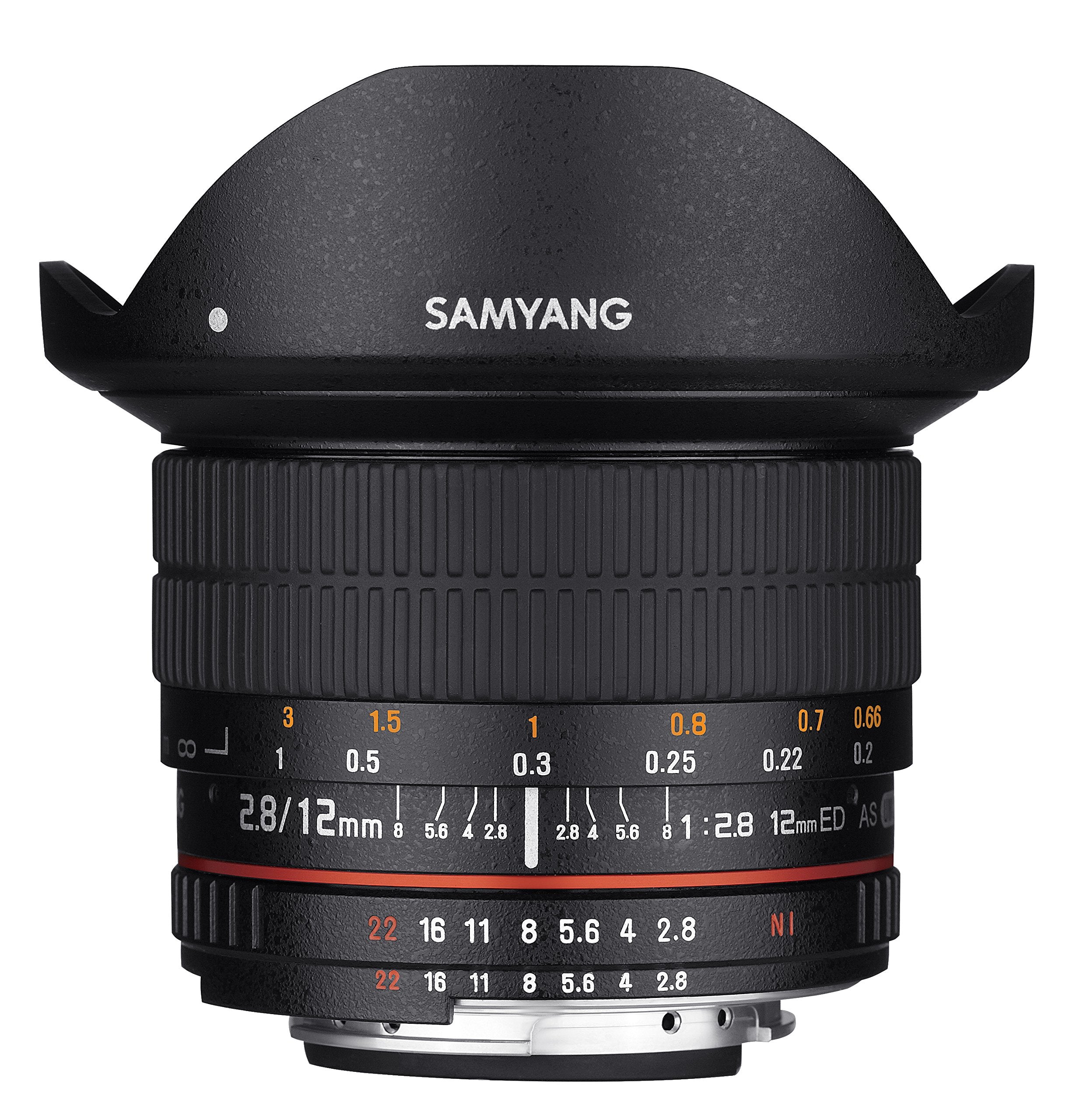 Samyang 12mm F2.8 Ultra Wide Fisheye Lens for Nikon DSLR Cameras  Full Frame Compatible