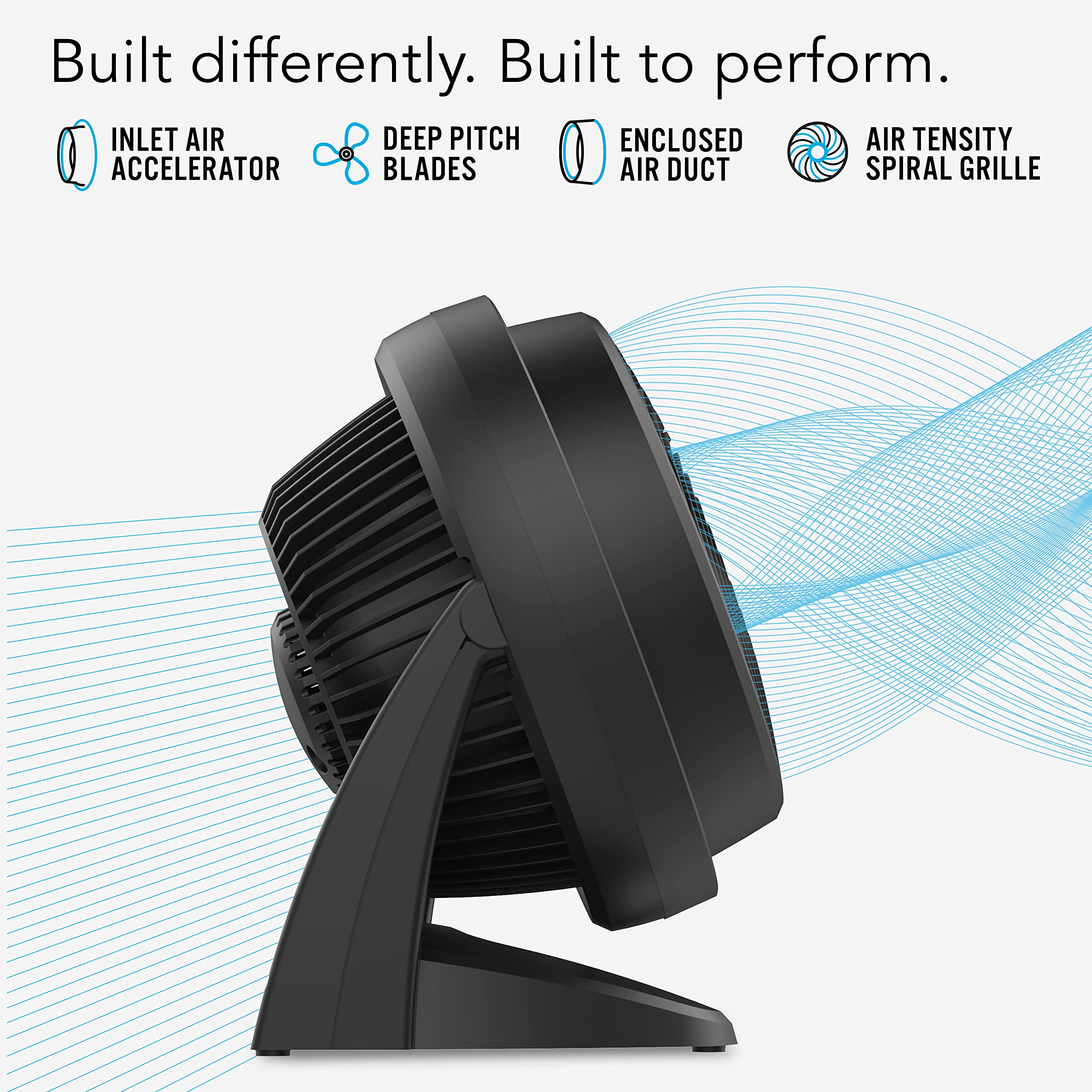 Vornado 630 Mid Size Whole Room Air Circulator Fan For Home, 3 Speeds, Adjustable Tilt, Removable Grill, 9 Inch, Moves Air 70 Fe