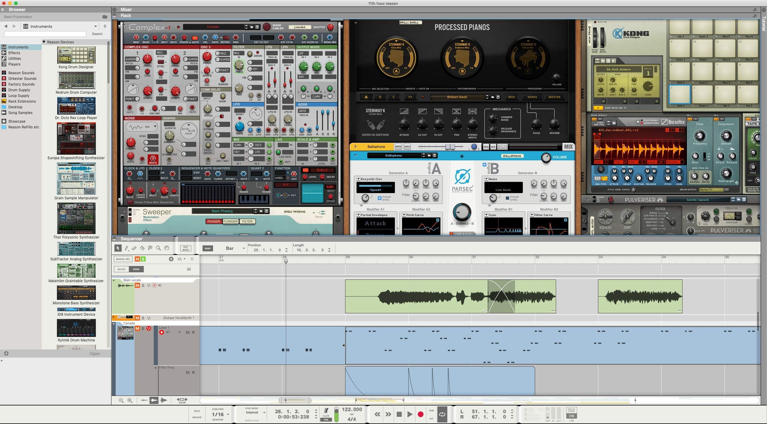 Reason Studios Reason 11 Suite Upgrade Daw/Plugin