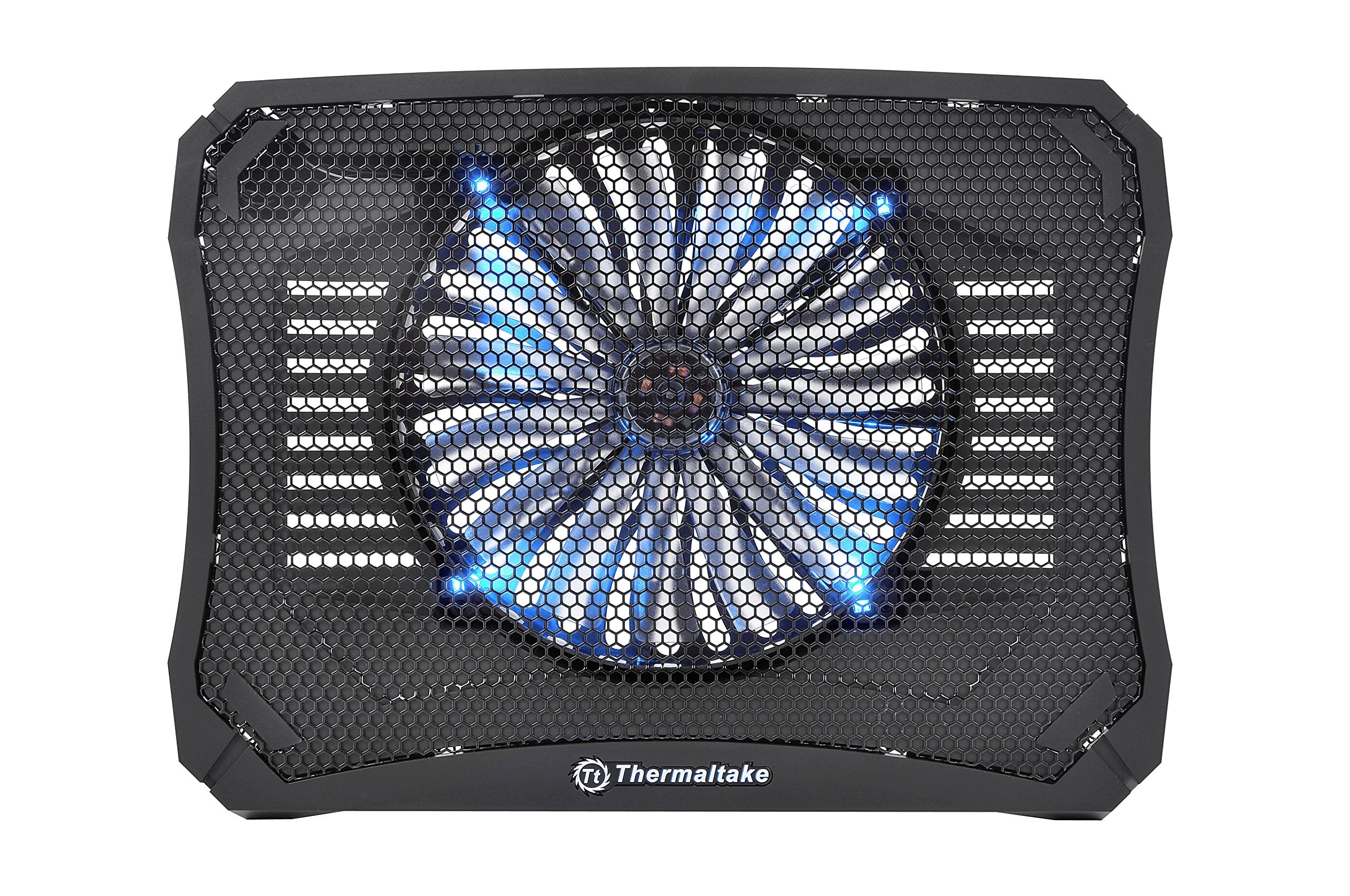 Thermaltake Massive V20 Steel Mesh Panel Single 200Mm Blue Led Fan Adjustable Speed Control 10'' 17'' Laptop Notebook Cooling Pa
