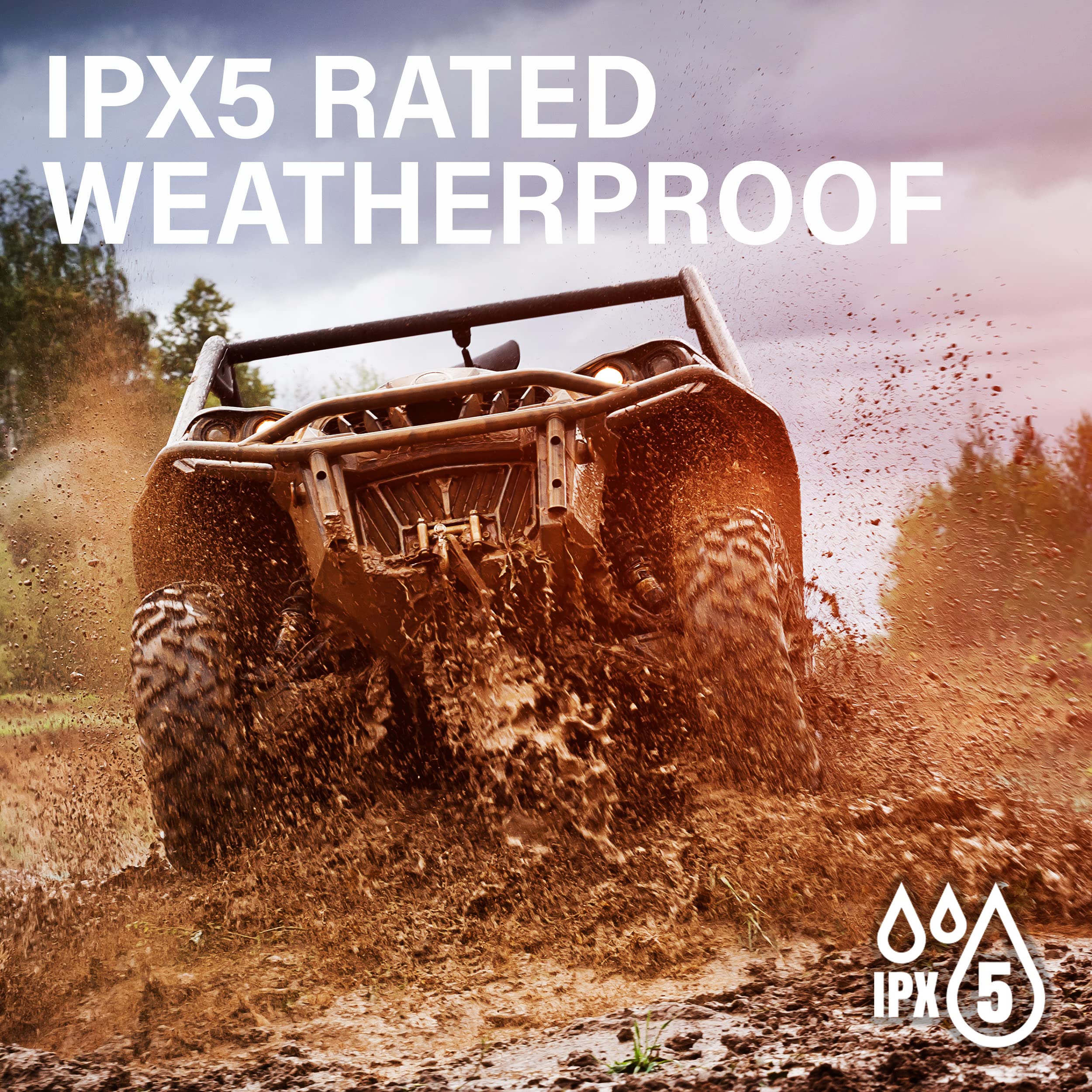 Boss Audio Systems Brt37Slr Atv Utv Sound Bar   37 Inches Wide, 3 Inch Speakers, 1 Inch Tweeters, Full Range, Ipx5 Weatherproof,