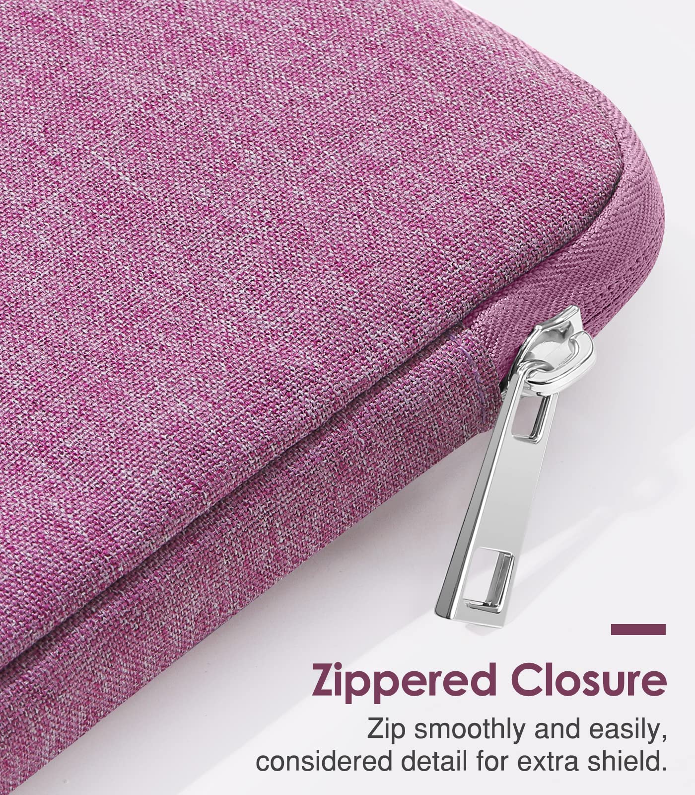 MoKo 6 7' Kindle Sleeve Bag,Protective Nylon Cover Compatible with 7' Kindle Colorsoft 2024,Kindle Paperwhite 2021, All New Kindle/Kids (11th Generation) 2022, Kindle Oasis E Reader, Purple