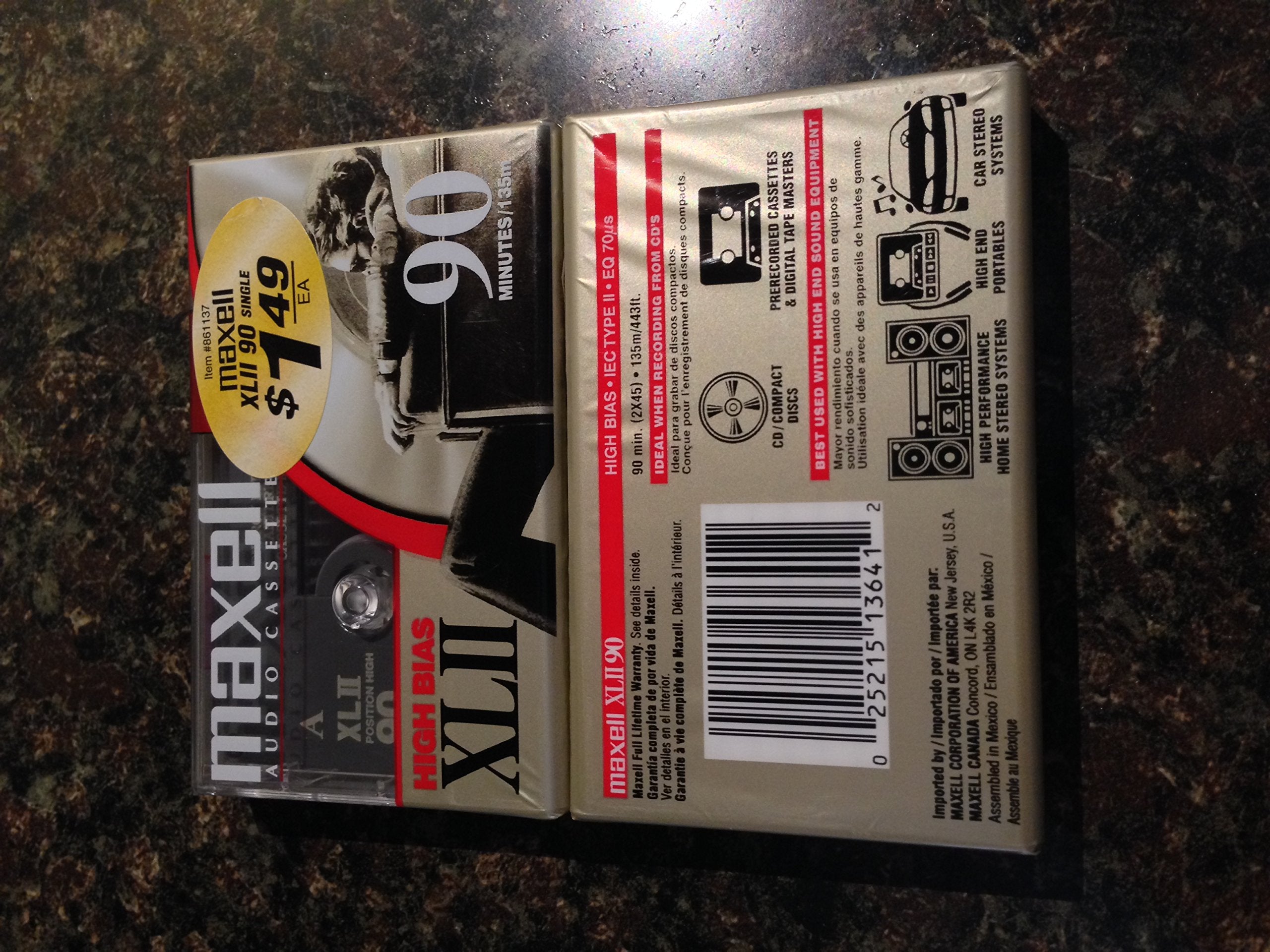 Maxell Xl-Ii 90-Minute Blank Audio Cassette