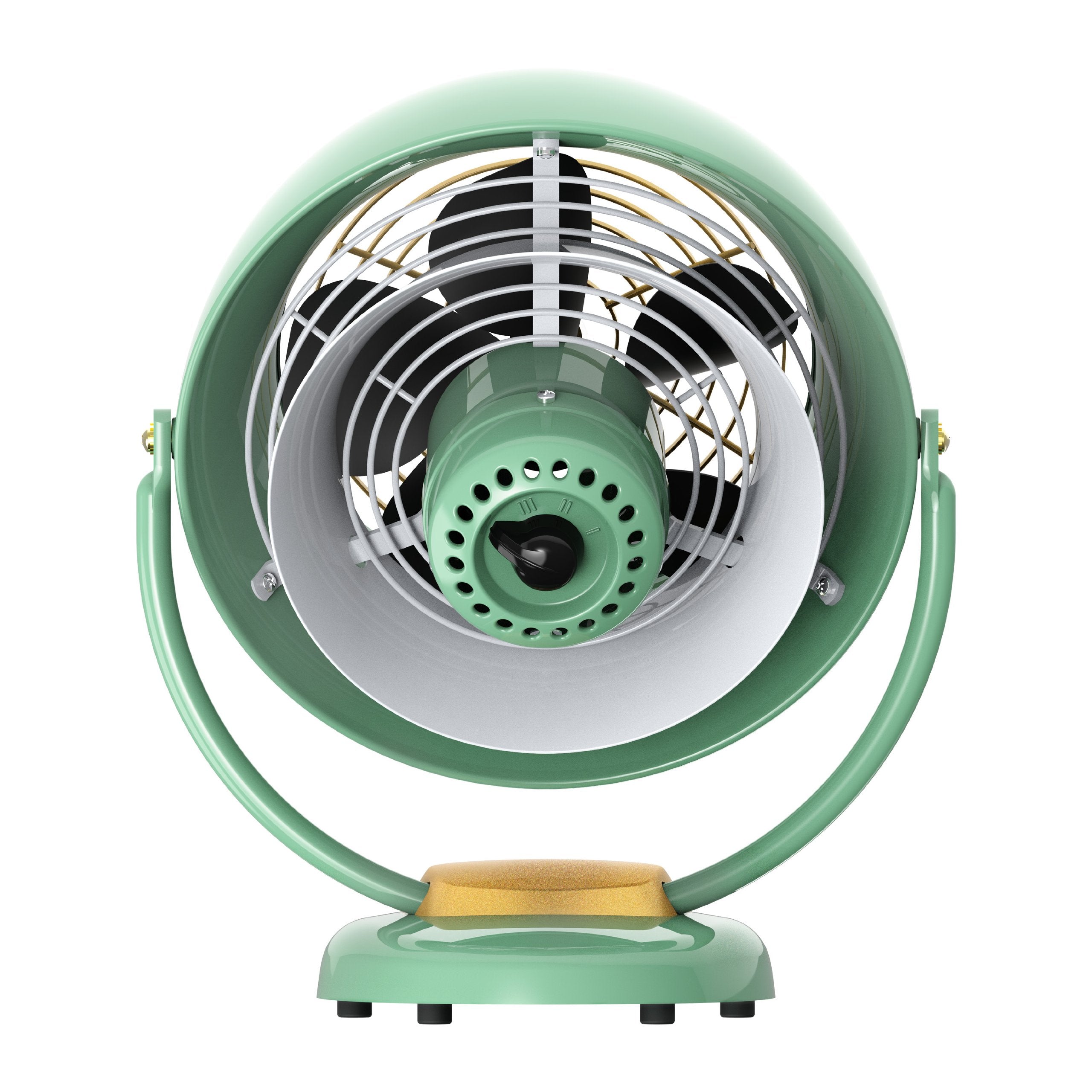 Vornado Vfan Vintage Air Circulator Fan, 3 Speeds, Metal Construction, Adjustable Airflow, Green
