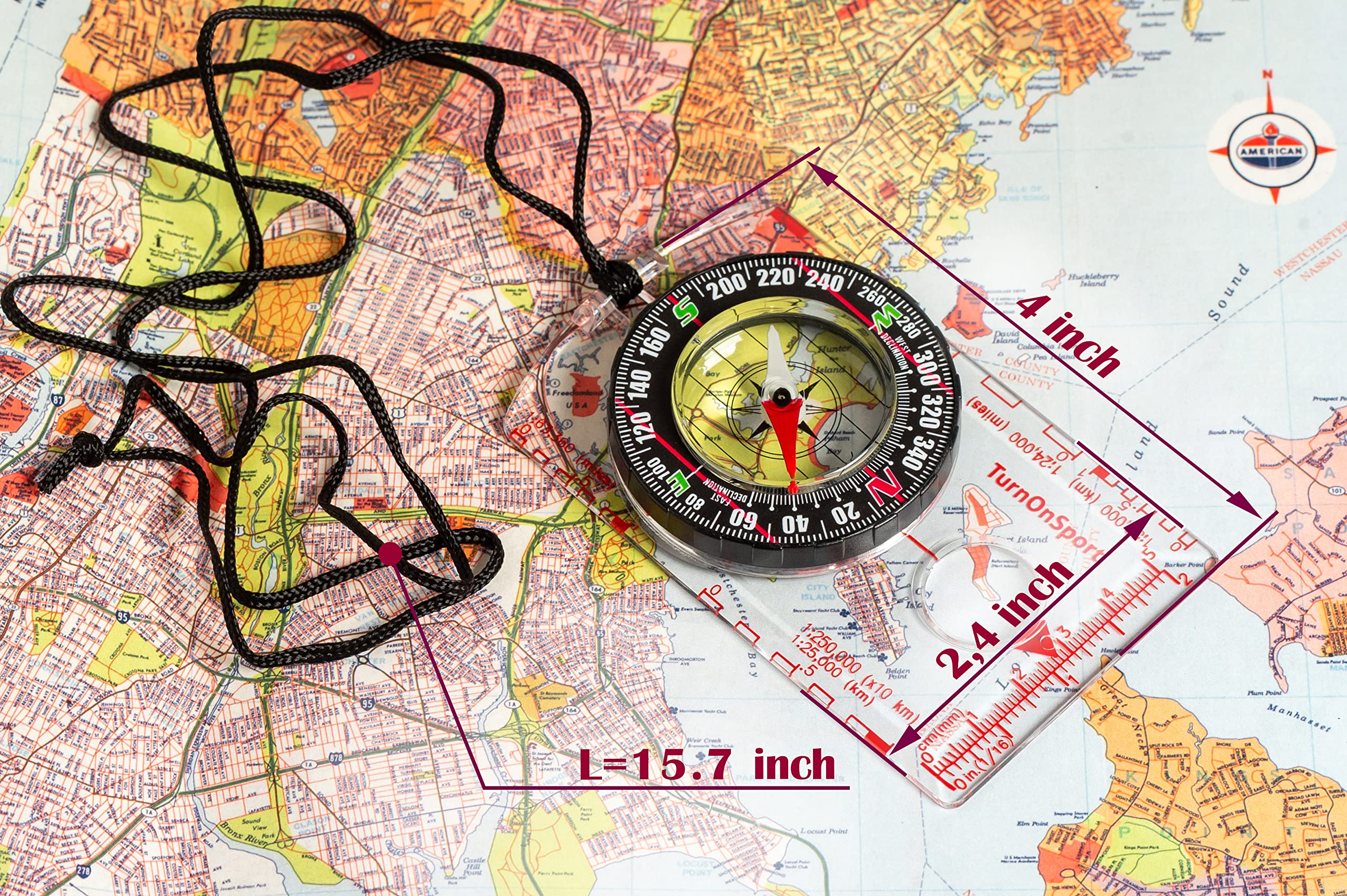 Orienteering Compass Hiking Backpacking Compass | Advanced Scout Compass Camping Navigation   Boy Scout Compass For Kids | Profe