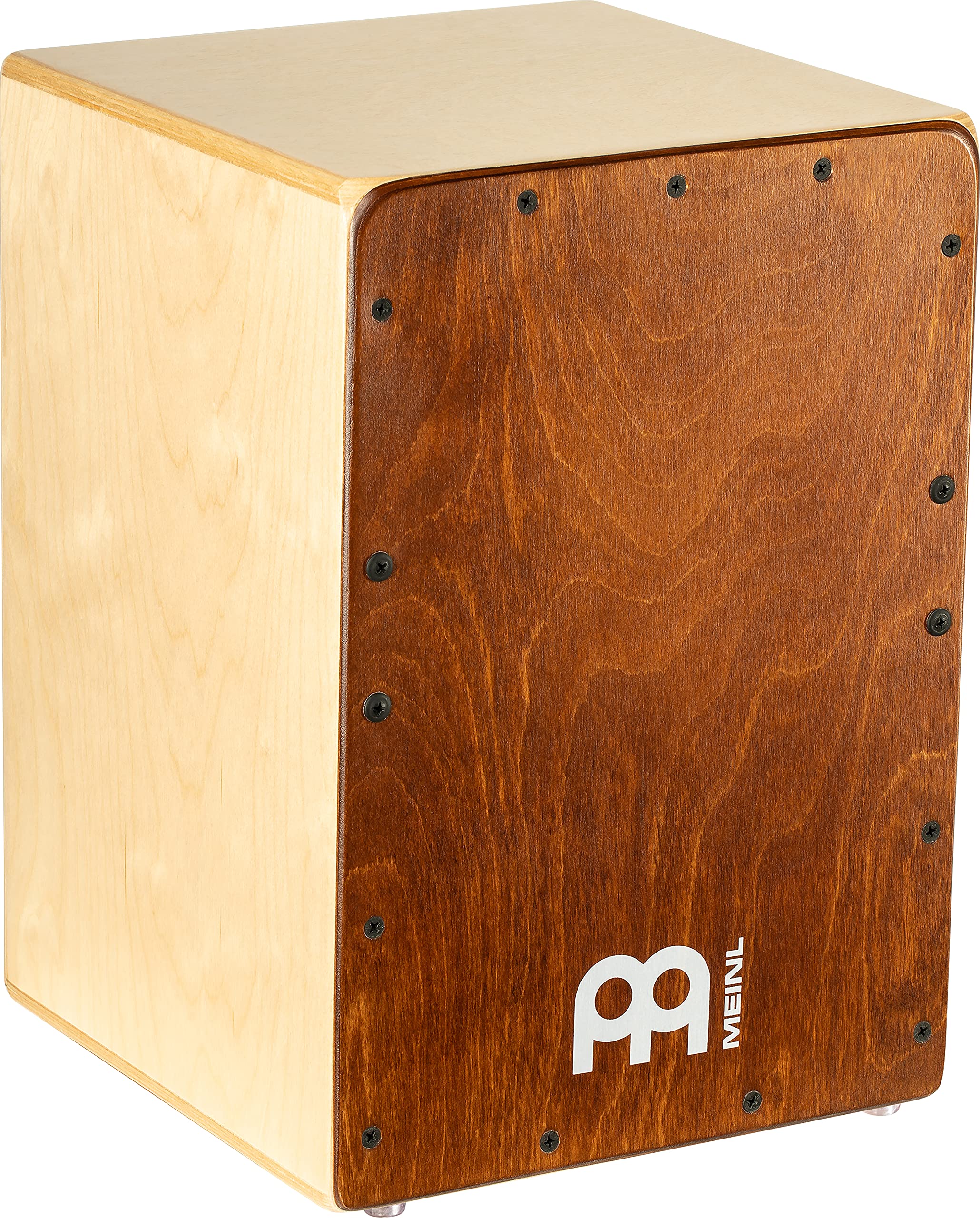 Meinl Cajon Box Drum With Internal Snares   Made In Europe   Almond Birch Frontplate / Baltic Birch Body, Compact Size, 2 Year Warranty (Jc50Ab)