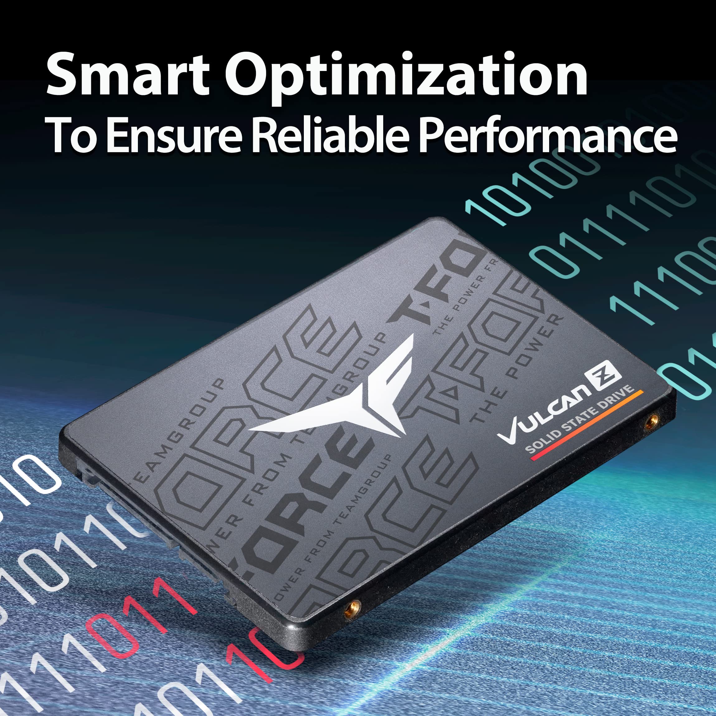 Teamgroup T Force Vulcan Z 512Gb Slc Cache 3D Nand Tlc 2.5 Inch Sata Iii Internal Solid State Drive Ssd (R/W Speed Up To 530/470