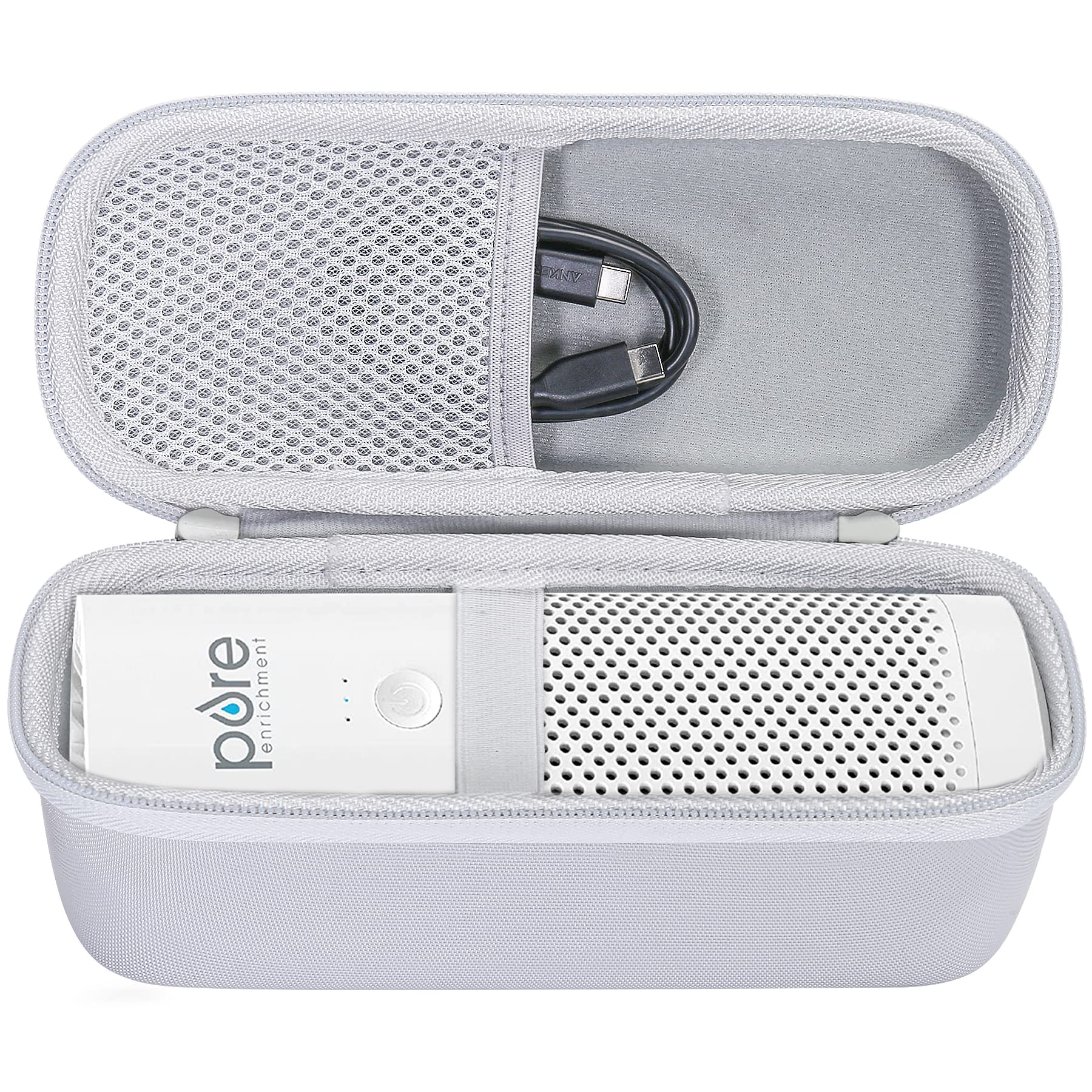 Co2Crea Hard Case Compatible With Pure Enrichment Purezone Mini Portable Air Purifier (White Case)