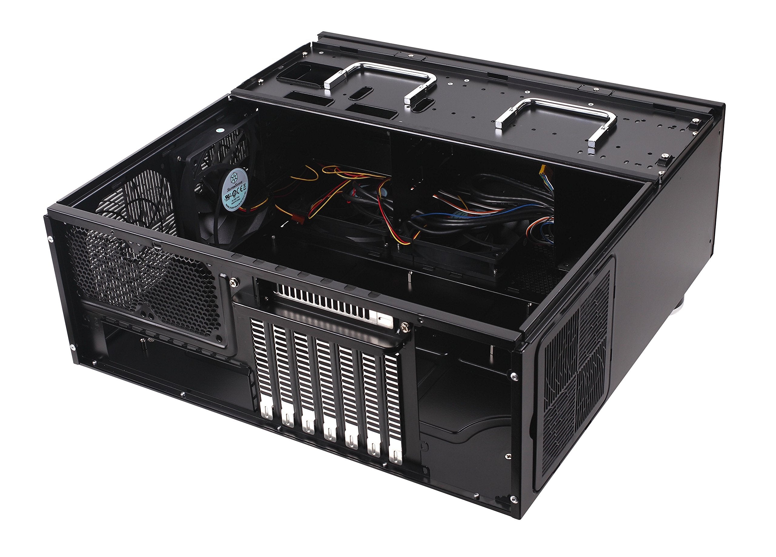Silverstone Technology Gd08B Home Theater Computer Case With Aluminum Front Panel For E Atx/Atx/Micro Atx Motherboards Gd08B X