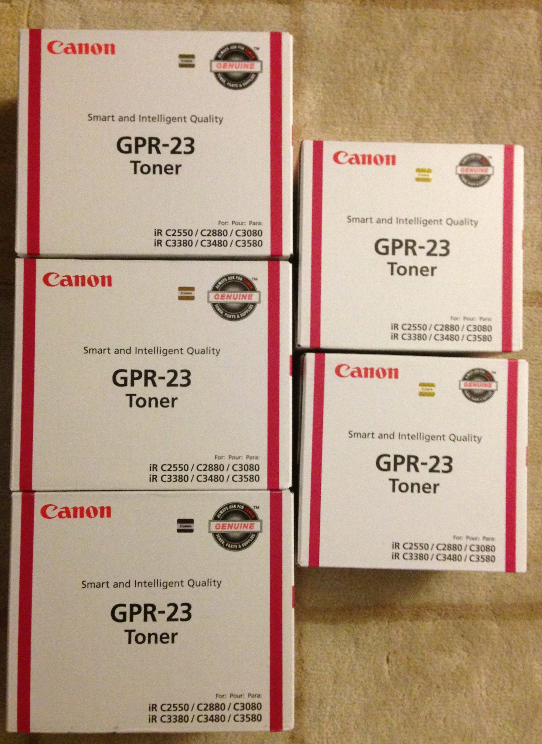 Canon Gpr23M Copier Toner For C2880/C3380, Magenta   In Retail Packaging