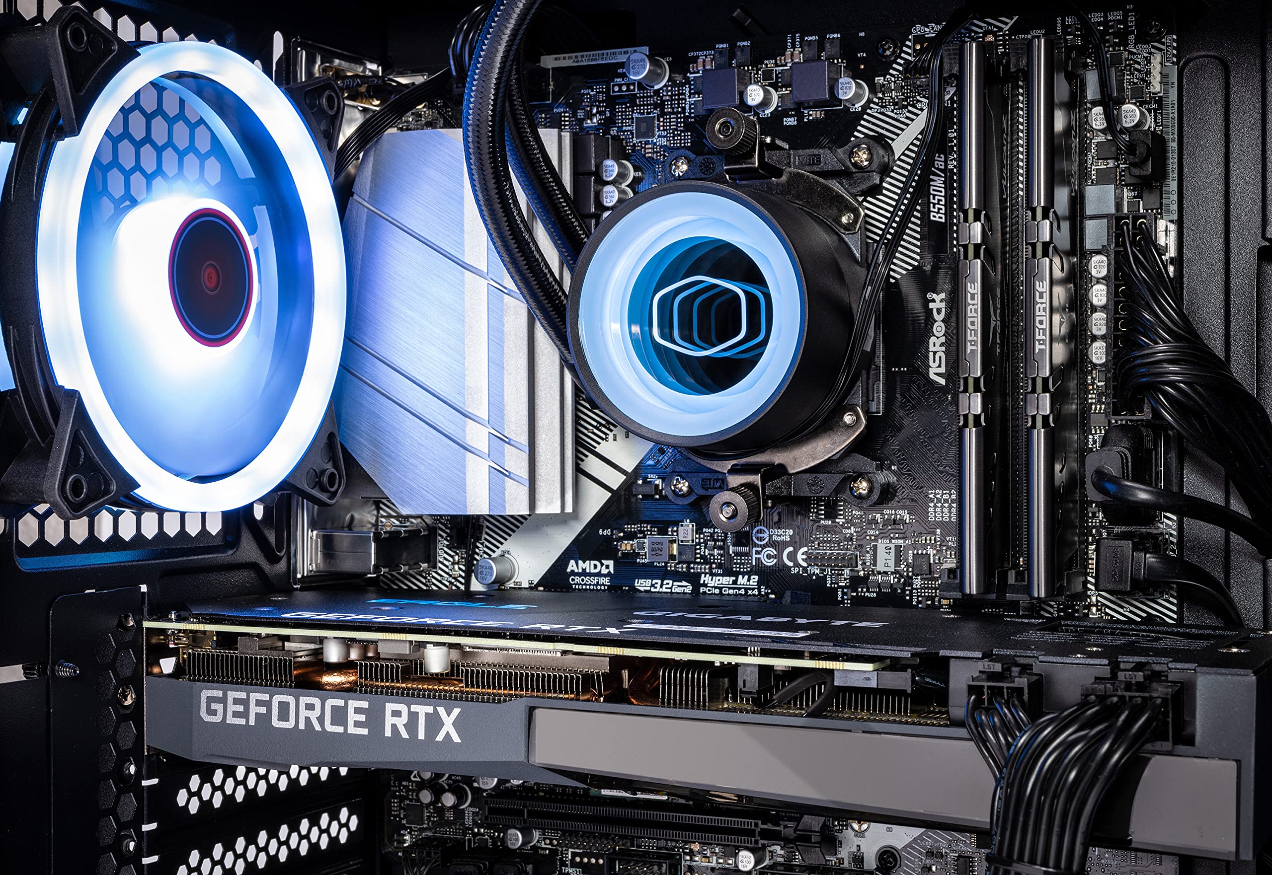 Skytech Chronos Gaming Pc Desktop   Amd Ryzen 7 3700X 3.6Ghz, Rtx 3080 10Gb Gddr6X, 16Gb Ddr4 3200, 1Tb Ssd, 750W Gold Psu, 240M