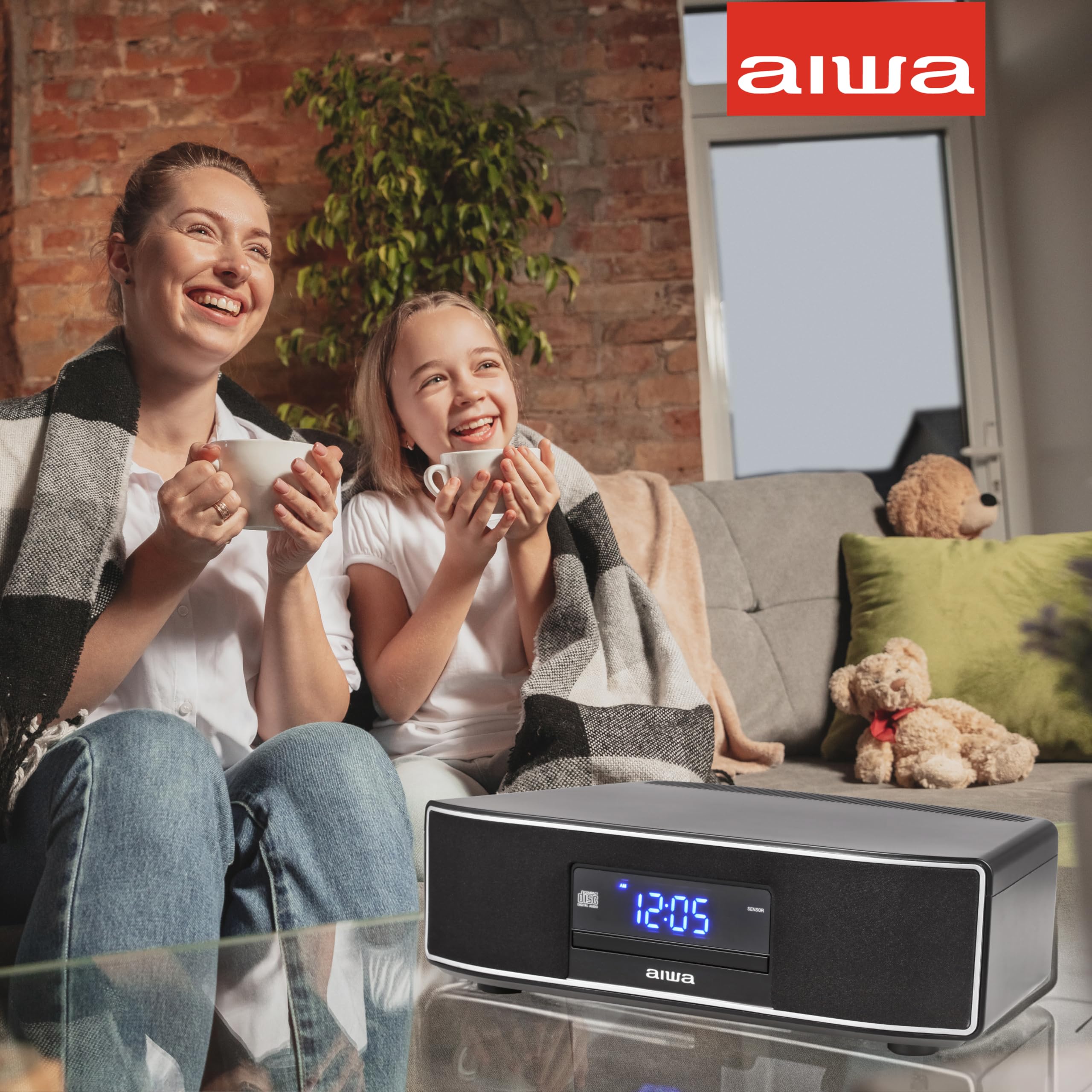 Aiwa Exos Home Speaker, Premium 30W Rms Sound System With Cd Player, Bluetooth Connectivity, Fm Radio, Optical Digital Input, Du