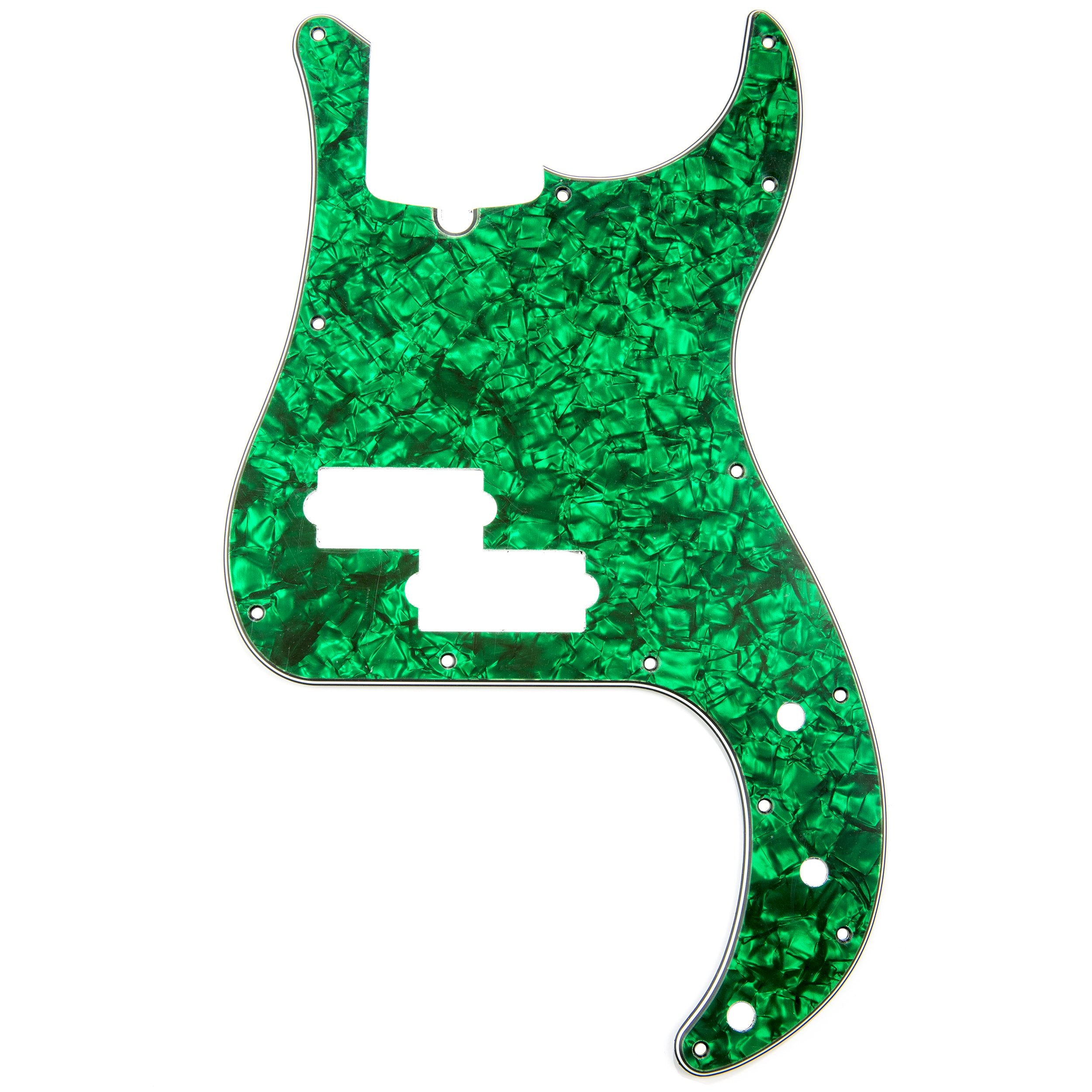 D’Andrea Precision Bass Pickguards for Electric Guitar, Green Pearl -Like New
