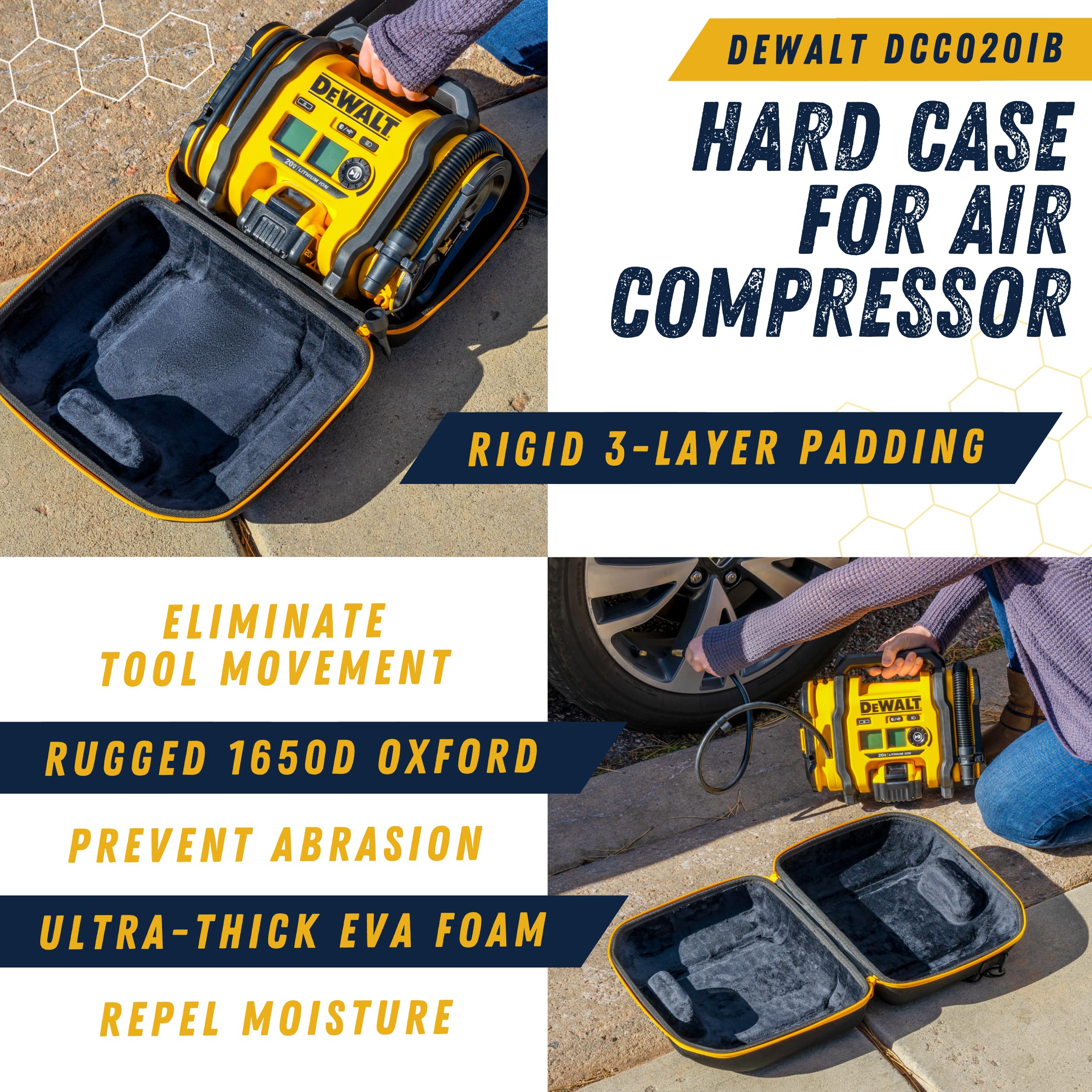 Meeazy Hard Case, Protective Custom Fit Padded Storage Bag With Ykk Zippers, Form Fitting Shell, And Wide Shoulder Strap For Dew