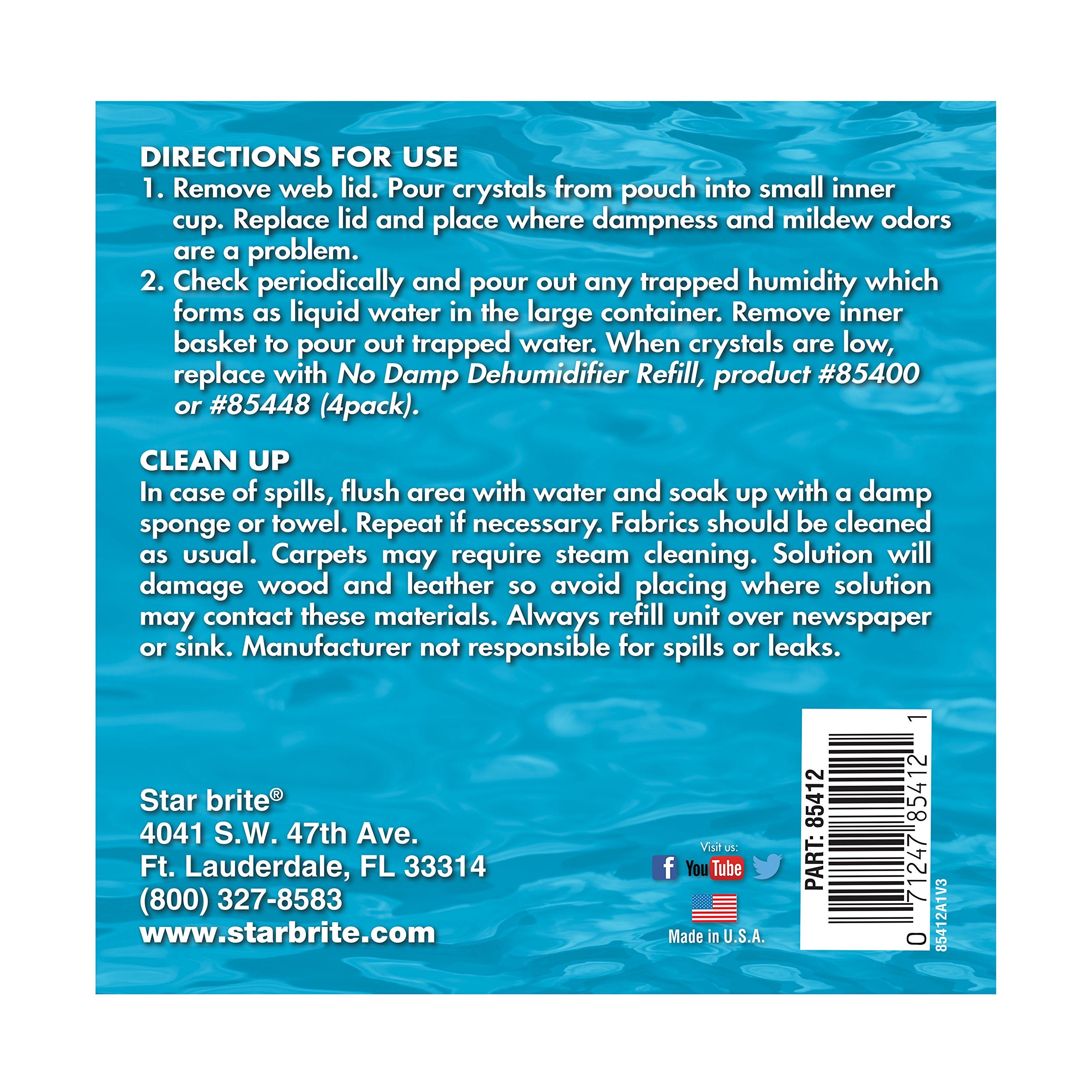 Star Brite No Damp Moisture Absorber & Dehumidifier 12 Ounce Bucket   Simple, Portable, Humidity Control For Boats, Rvs, Seasona