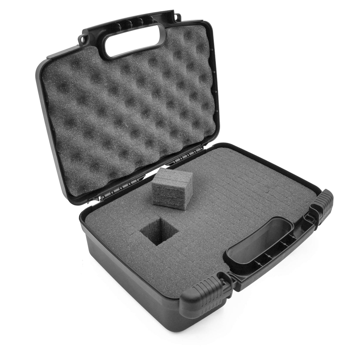 Casematix 12'' Customizable Foam Case For Portable Electronics   Hard Carrying Case With Pre Diced Foam Interior For Use As Pico