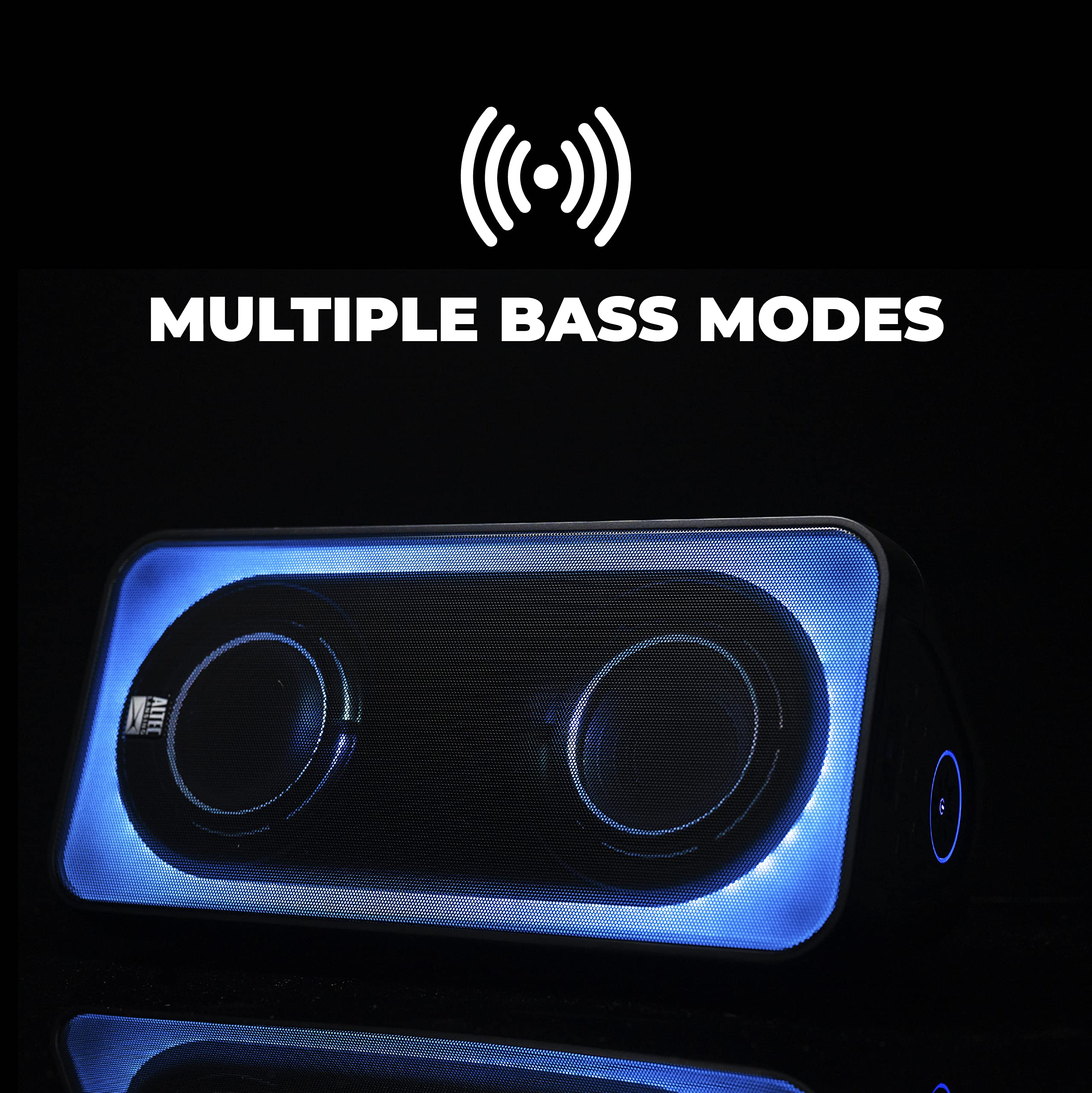 Altec Lansing Shockwave 200 Wireless Party Speaker 180W Bluetooth Speaker With A Long Lasting 12 Hour Battery, Multi Led Party M