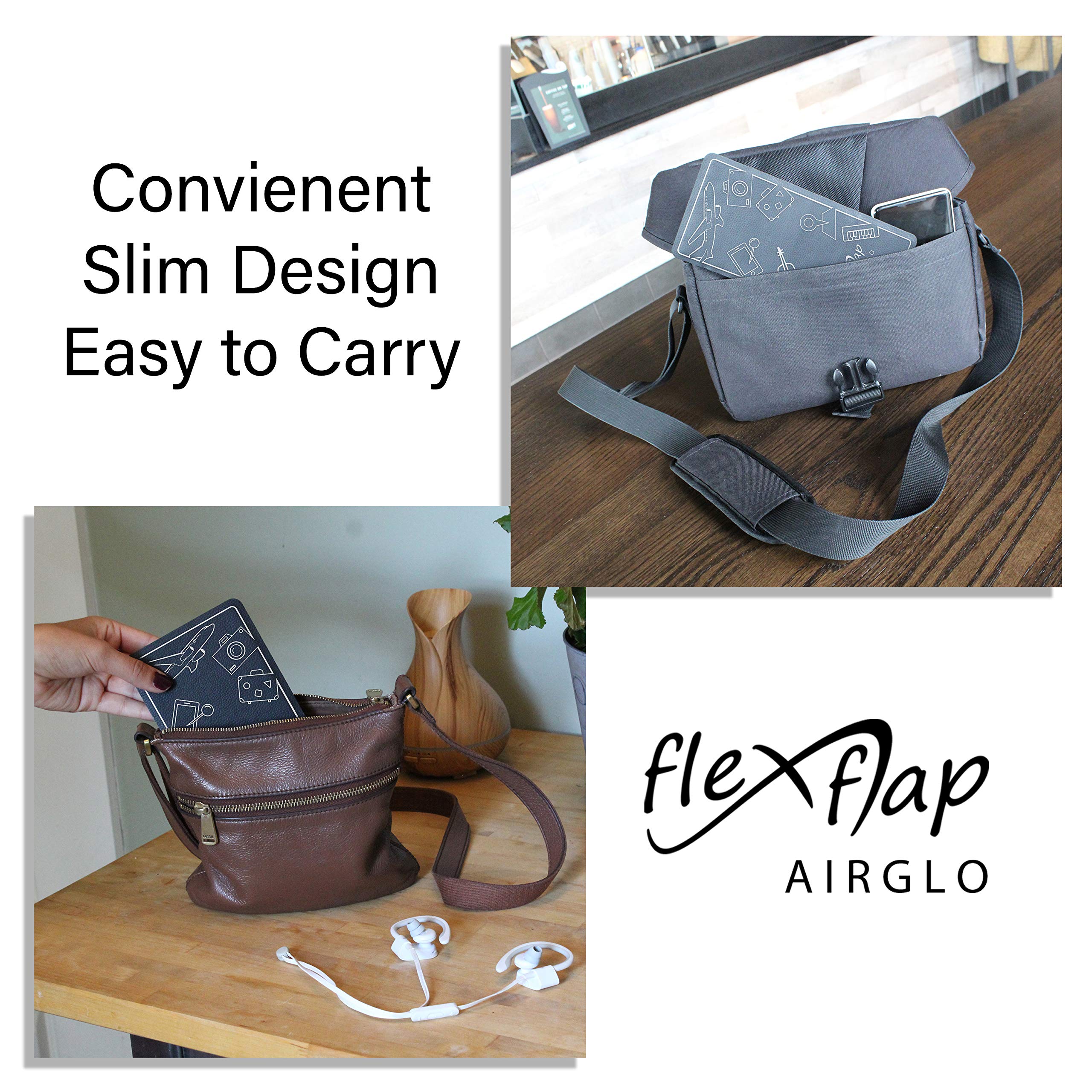 Airplane Travel Essentials For Flying Flex Flap Cell Phone Holder & Flexible Tablet Stand For Desk, Bed, Treadmill, Home & In Fl
